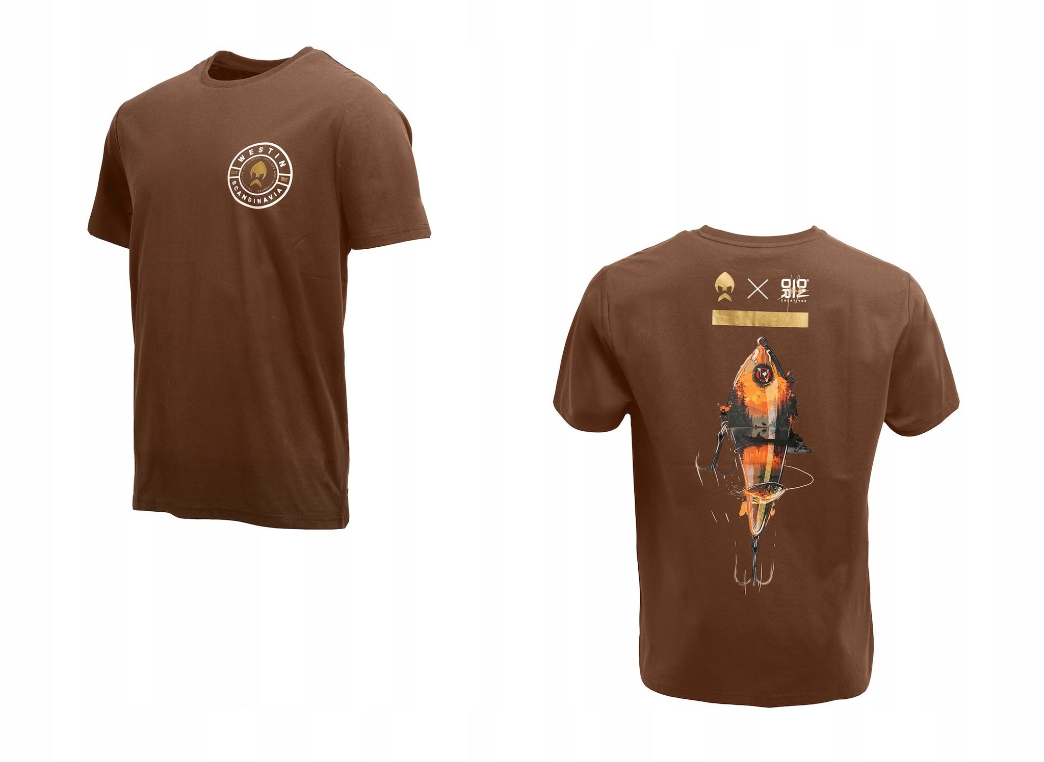 T-SHIRT WESTIN SWIM LURE DARK BROWN-3XL