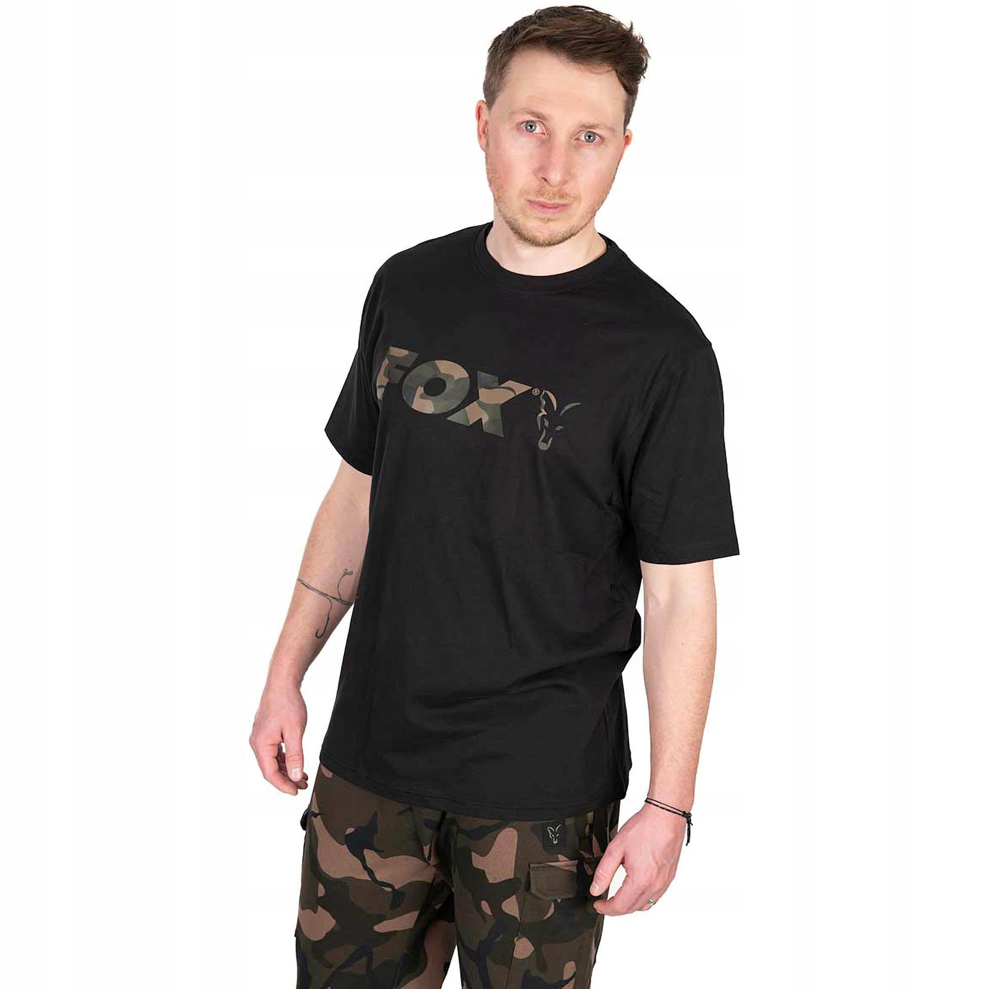 T-shirt Fox Black/Camo Logo T L Packaging status original