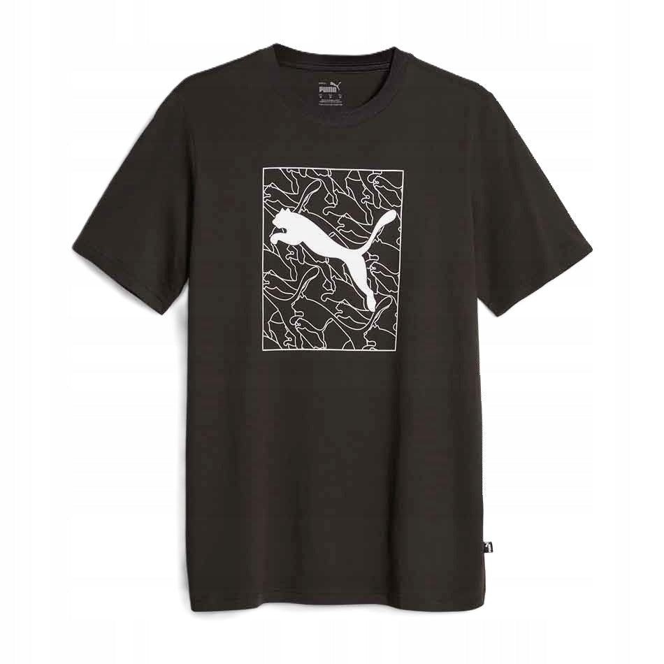 T-Shirt für Herren Puma Graphics Cat Tee 677184 01, schwarz