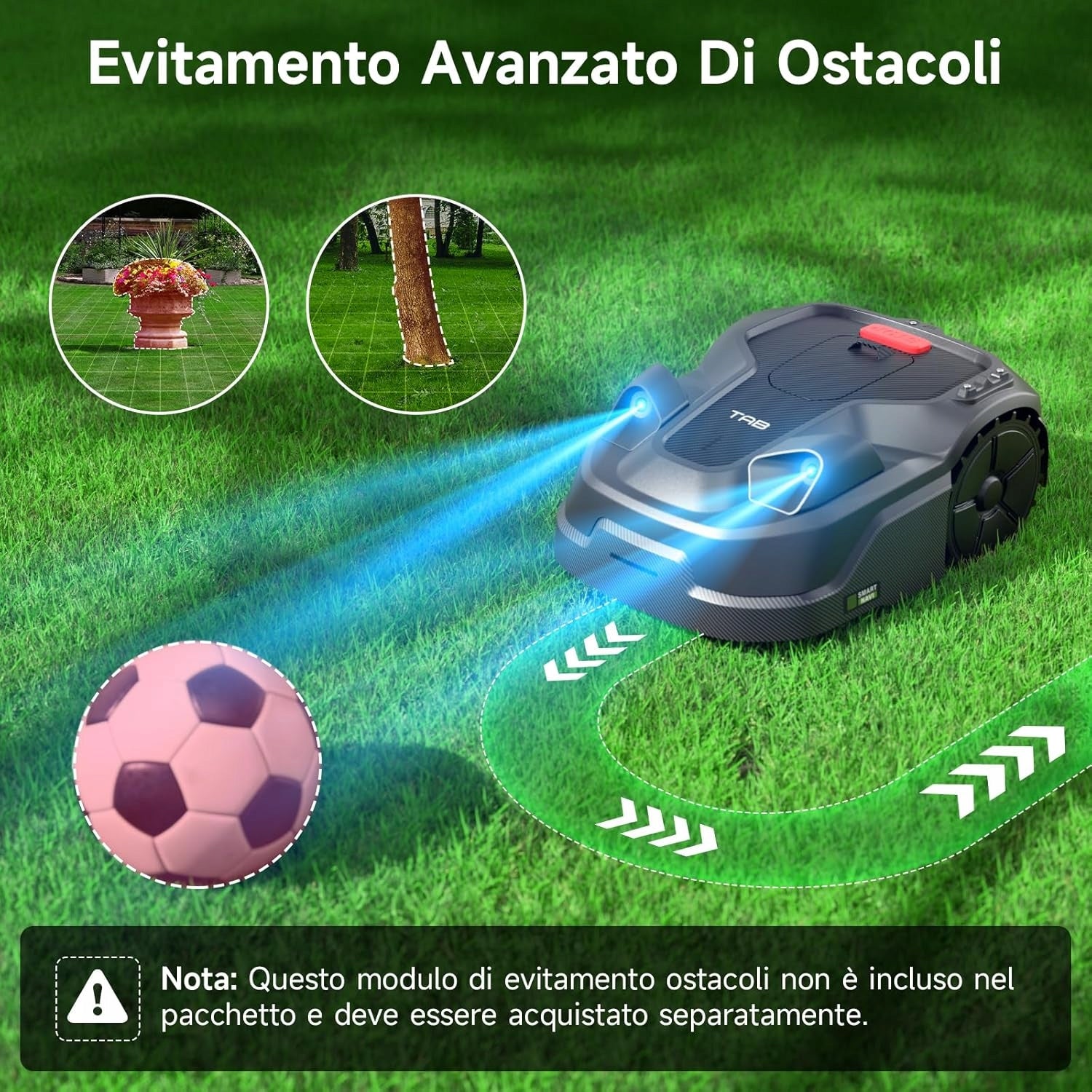 TAB HyperMow mowing robot, lawn mower daily range up to 600 m² J170 Mowing width 18 cm