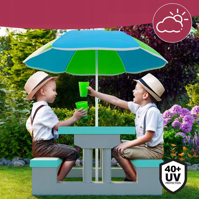 TABLE BENCH FOR CHILDREN WITH UMBRELLA Manufacturer code 109537