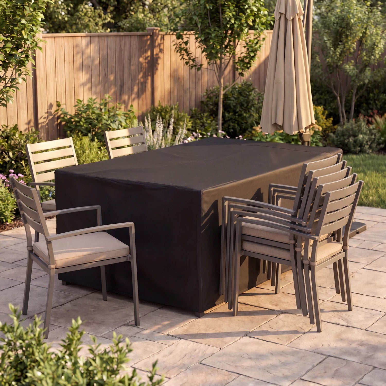 TABLE COVER GARDEN FURNITURE 115X163X72 CM WATERPROOF PULLER OUTTEC Manufacturer code O-05035
