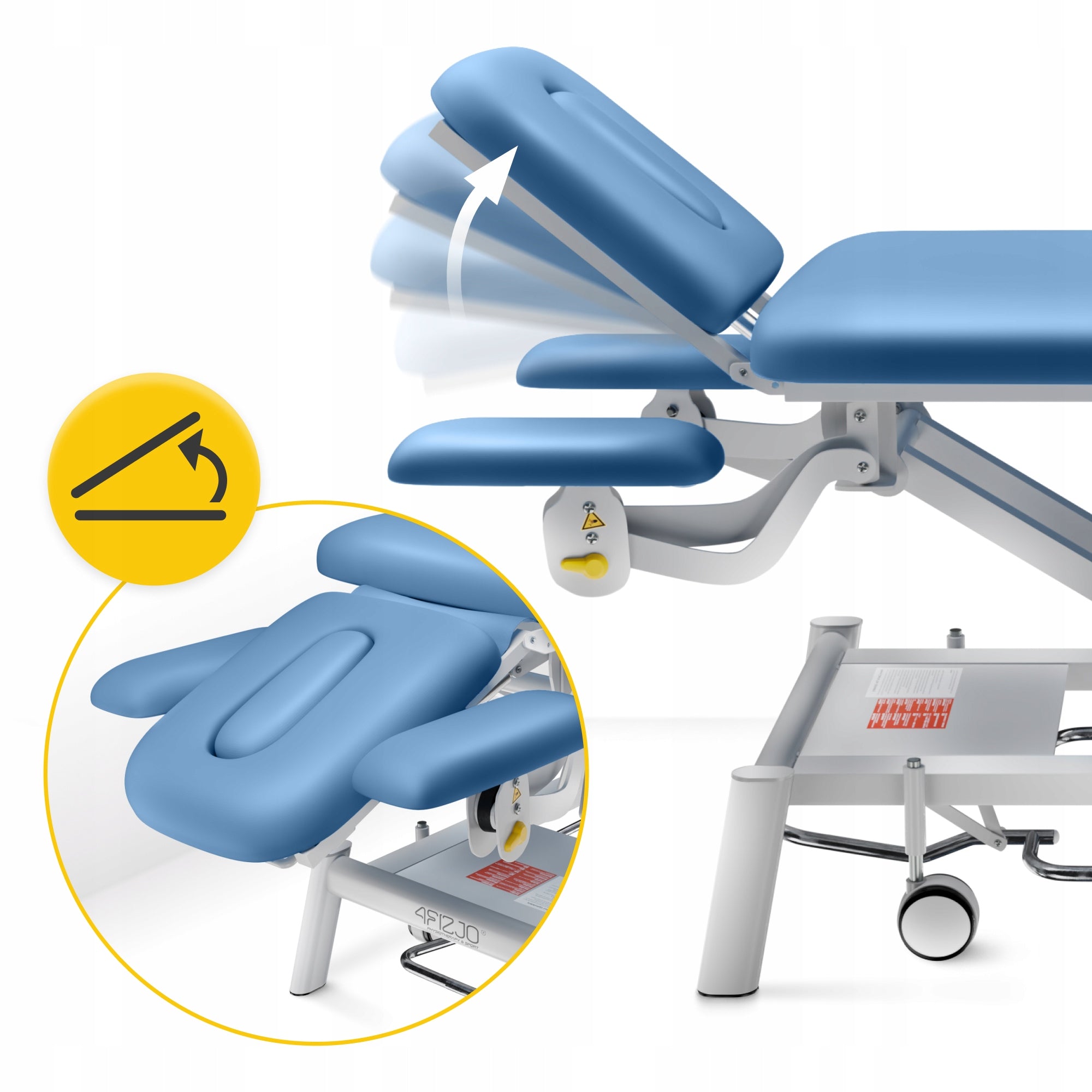 TABLE ELECTRIC STATIONARY MASSAGE BED WITH HEIGHT ADJUSTMENT STEEL EAN (GTIN) 5905973405027