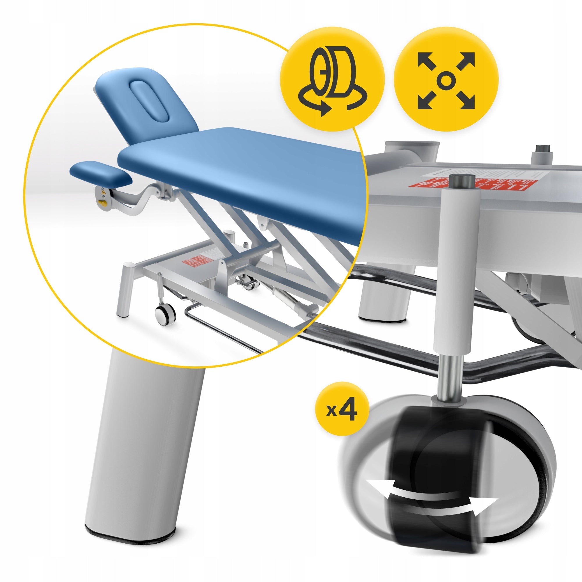 TABLE ELECTRIC STATIONARY MASSAGE BED WITH HEIGHT ADJUSTMENT STEEL Packaging status original