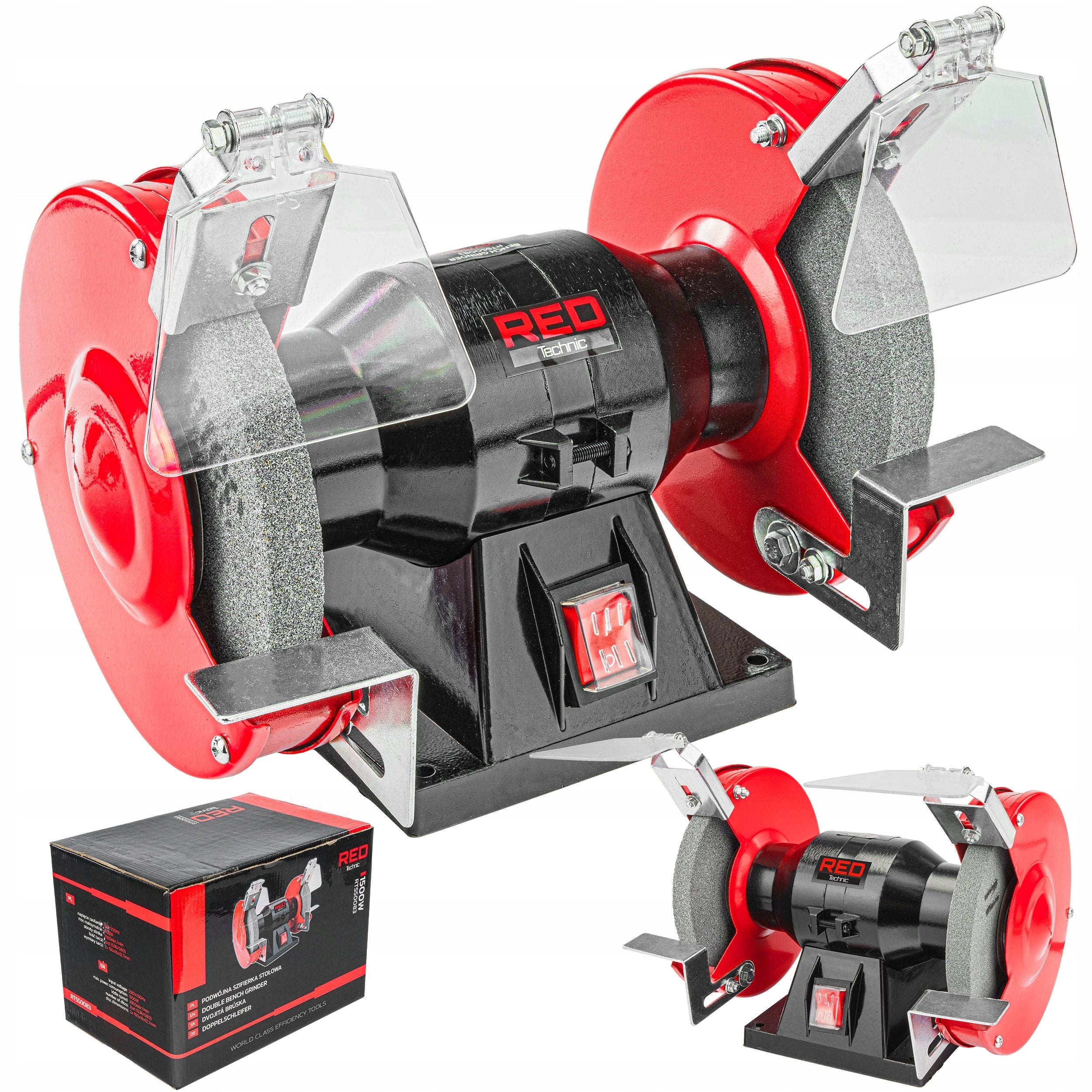 TABLE GRINDER 1500W STONE DOUBLE 2x STONE DISC 150mm STRONG