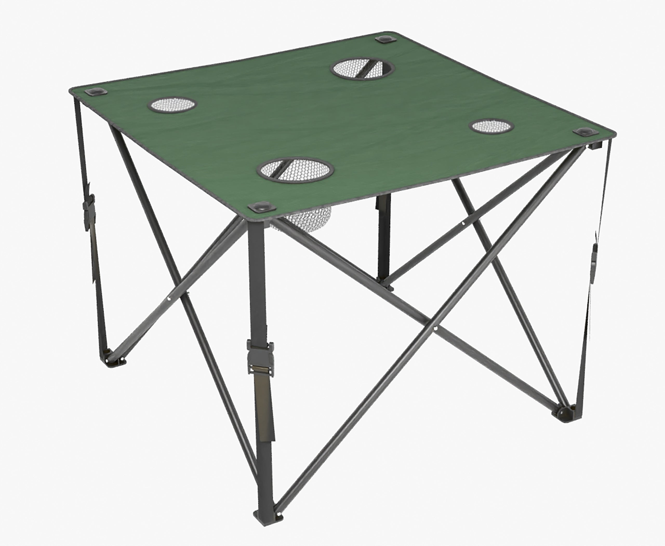 TABLE HIKING STOOL FISHING FOLDING FOR CAMPING 48x48x42cm 4 HOLES Model Falttisch