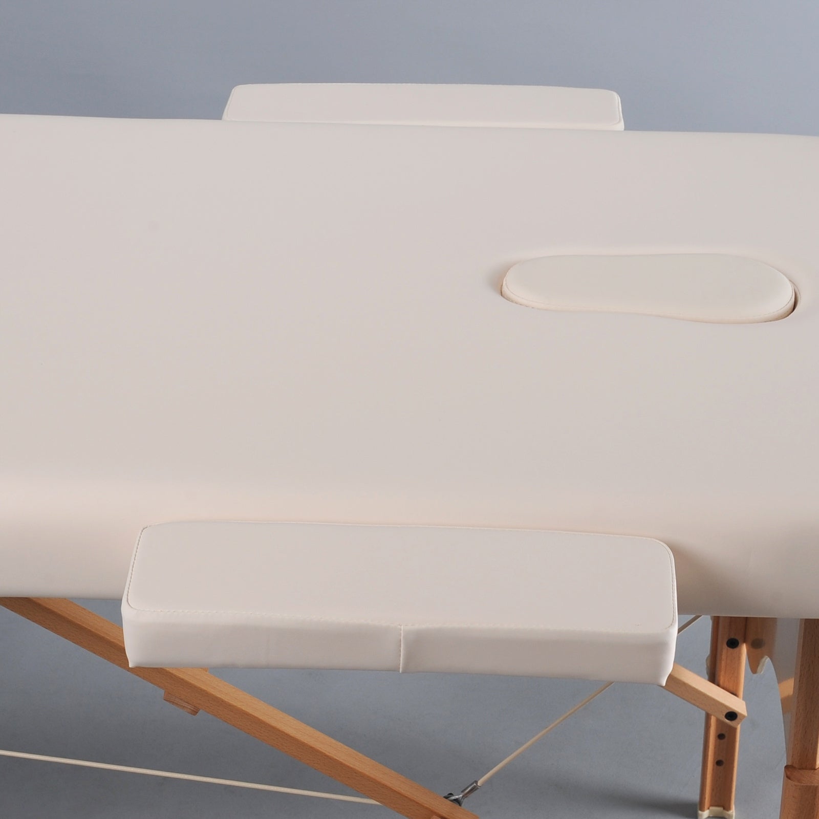 TABLE MASSAGE BED FOLDING WOOD 2 SEGMENTS PORTABLE AURA 64 CM BEIGE Kind folding table