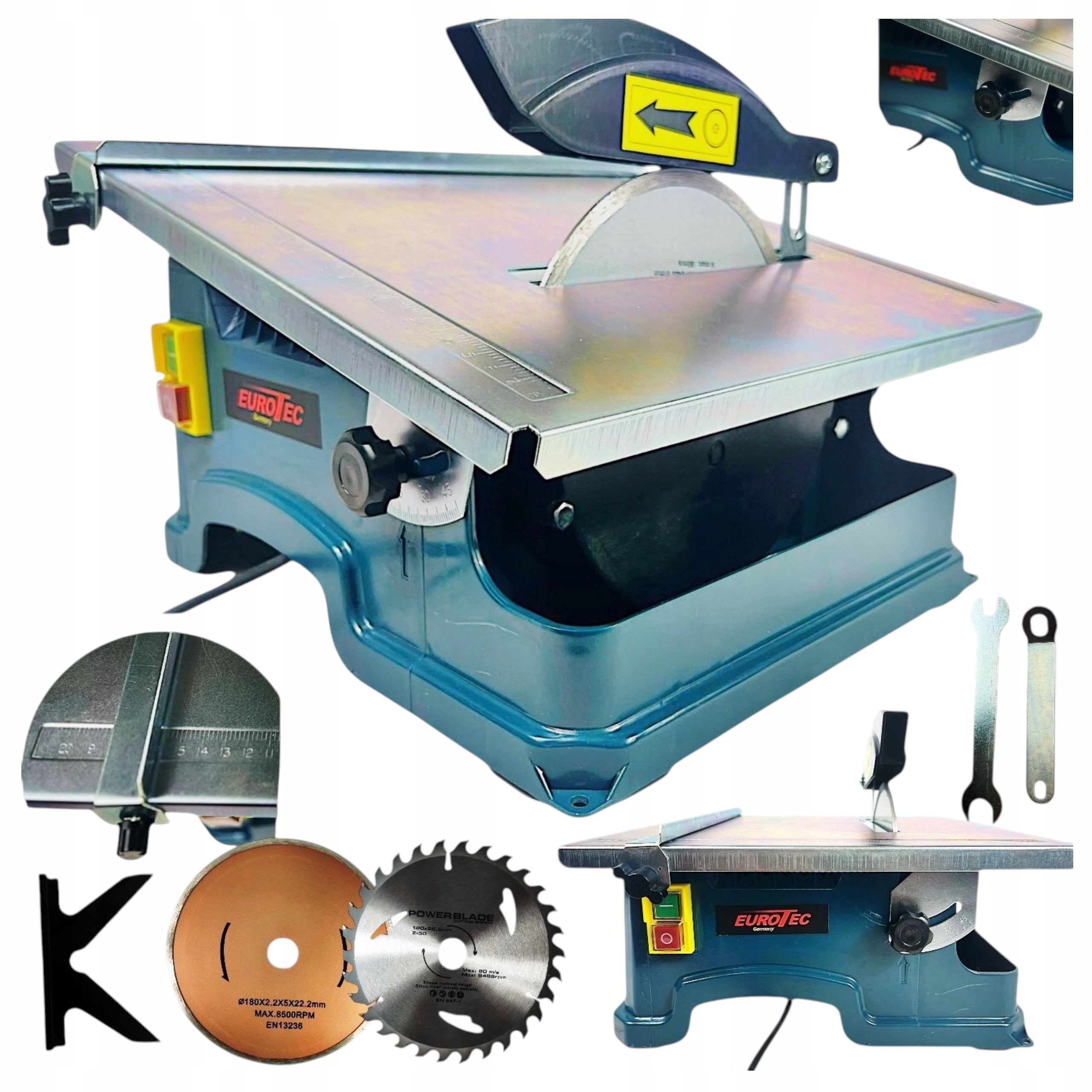 TABLE SAW CUTTER TABLE FOR CUTTING TILES AND WOOD EUROTEC 1900W