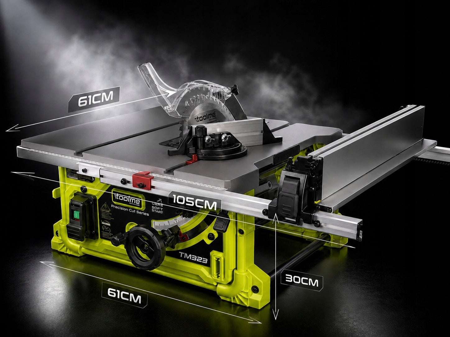 TABLE SAW saw 2000W 254mm ALU COUNTERTOP cutter toolme TM323 Manufacturer code TM323