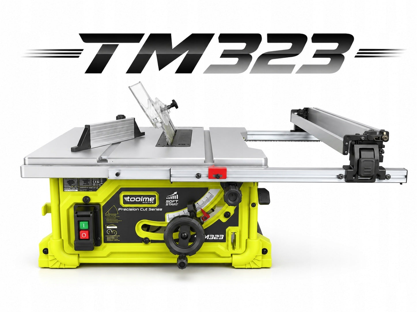TABLE SAW saw 2000W 254mm ALU COUNTERTOP cutter toolme TM323 Packaging status original
