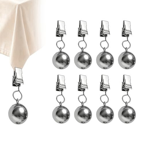 TABLECLOTH WEIGHTS METAL FOR WIND BALCONY GARDEN 8 PIECES METAL Brand no brand