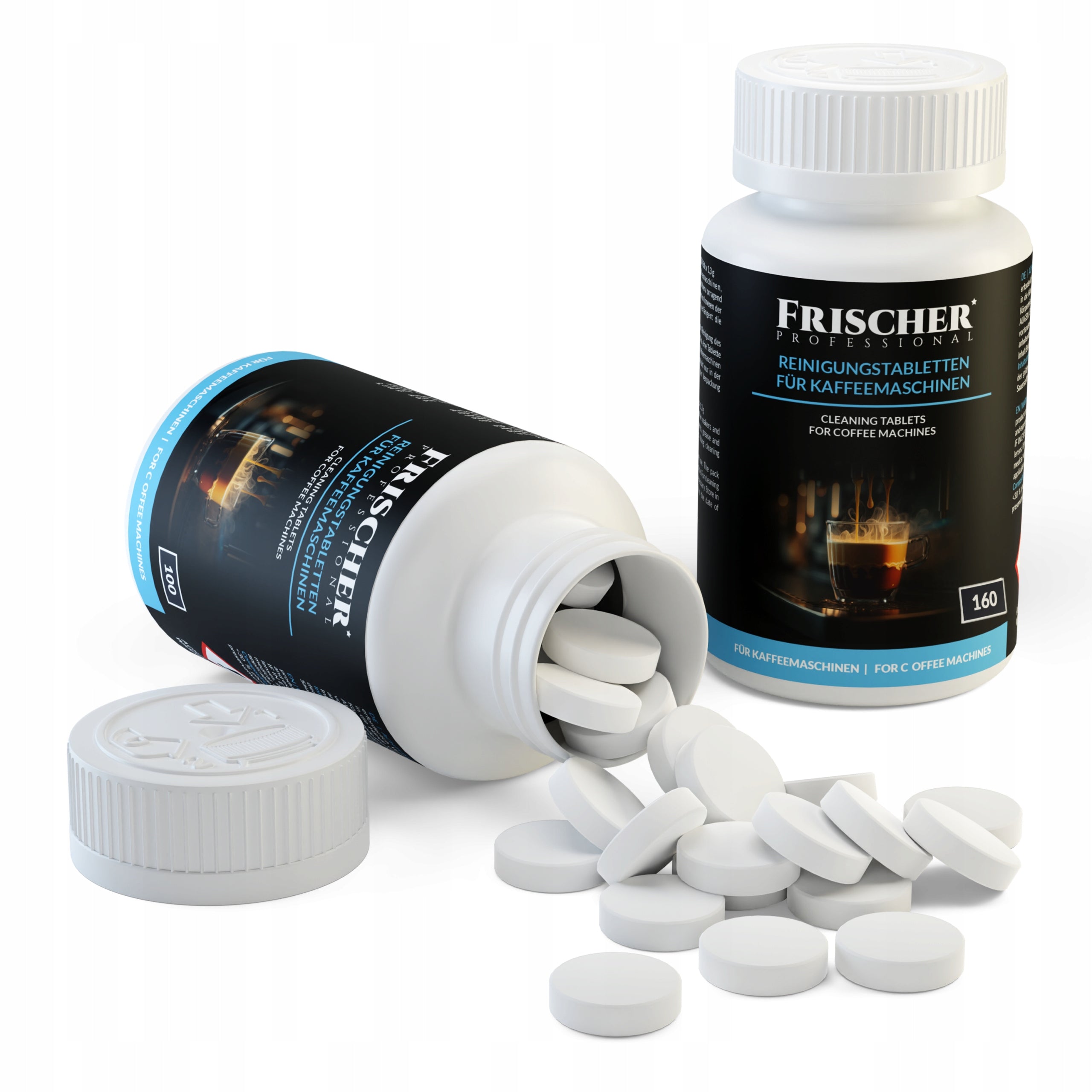 TABLETS FOR CLEANING ESPRESSO MACHINE UNIVERSAL STRONG 160 PCS FRISCHER Customs tariff code 34029090
