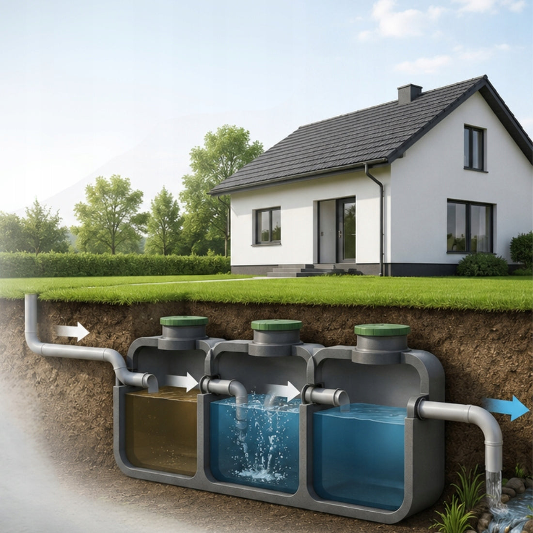 TABLETS FOR SEPTIC TANK AND WASTEWATER TREATMENT PLANT BIOBAKT SANIDENN 12 pcs Properties bacterial activator Antibacterial eliminating odors breaking down fats unblocking drainage