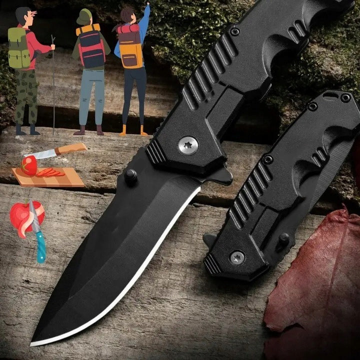 TACTICAL HUNTING SURVIVAL FOLDING KNIFE FOR CUTTING SHARP FINKA CAMPING Manufacturer code GloWise0506