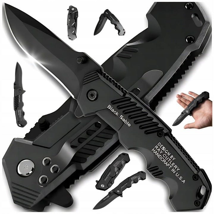 TACTICAL SURVIVAL HUNTING FOLDING KNIFE FOR CUTTING SHARP FINKA CAMPING