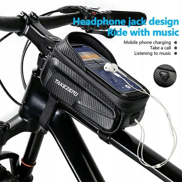 TAKEZERO BICYCLE CASE/HANDLE TZ01 frame pouch black Model MS33