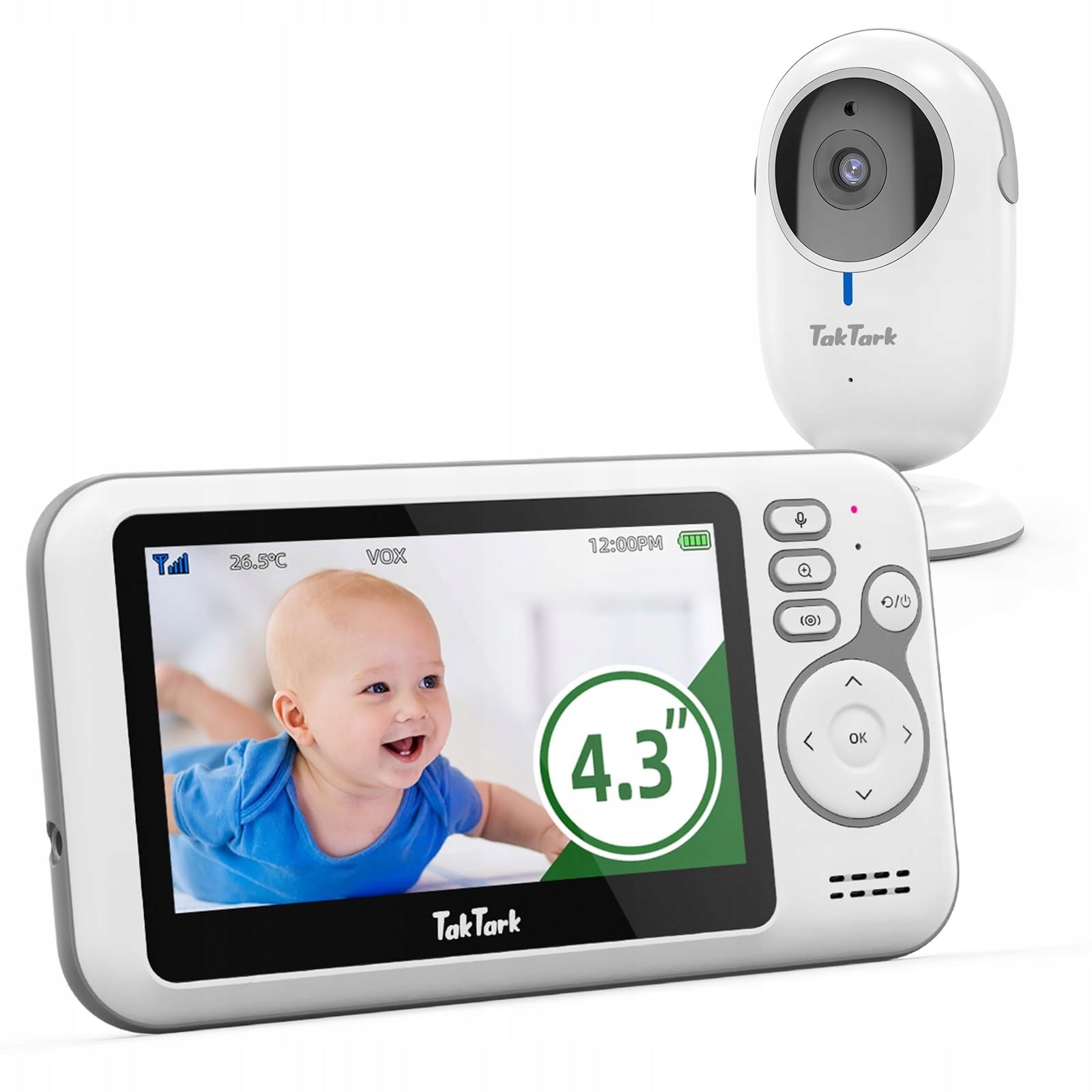 TAKTARK Baby Monitor Electronic Camera 43 Inch Baby Monitor VOX Audio Packaging status original