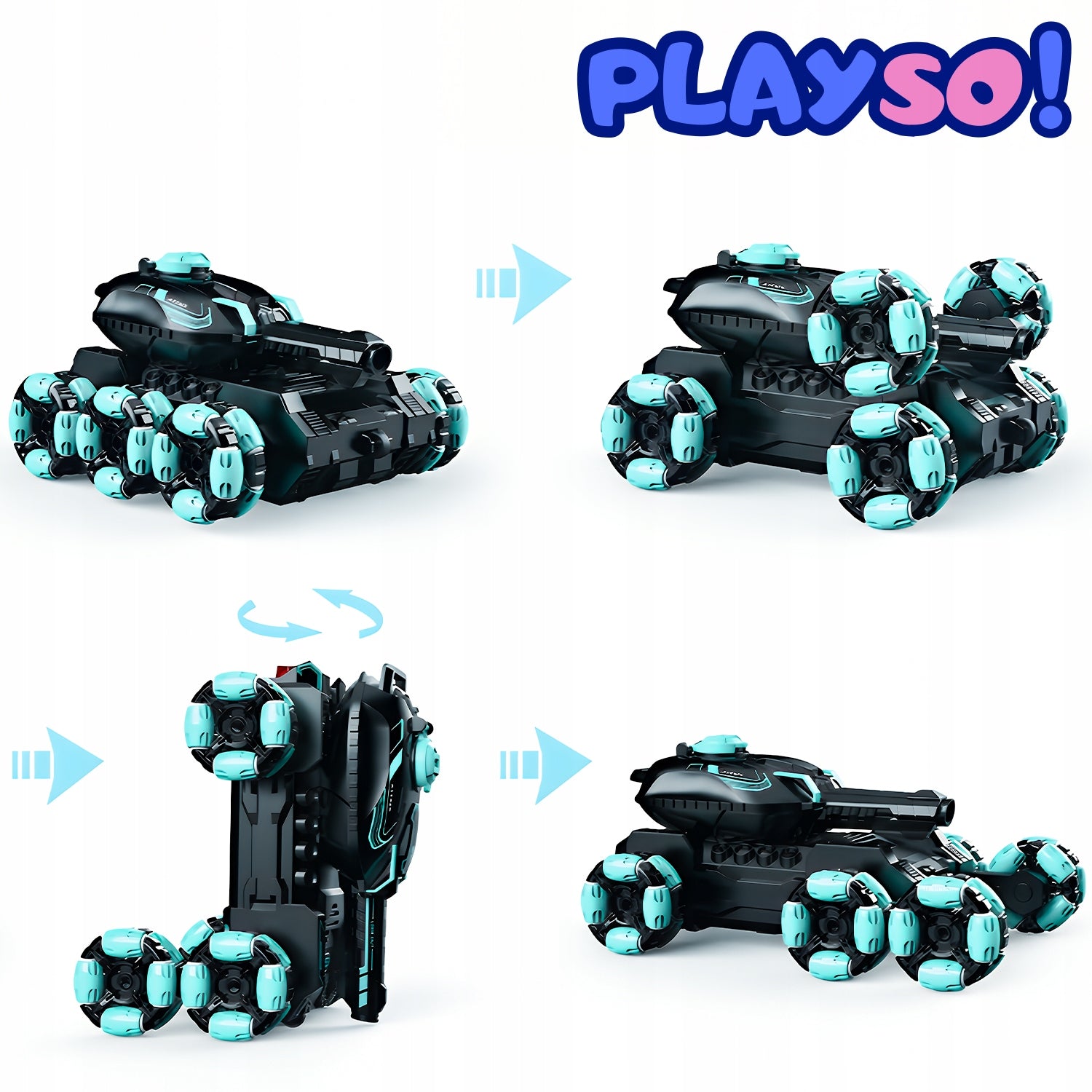 TANK REMOTE CONTROLLED CAR WITH GEL BALL CANNON 6x6 REMOTE CONTROL AND GESTURES Brand no brand