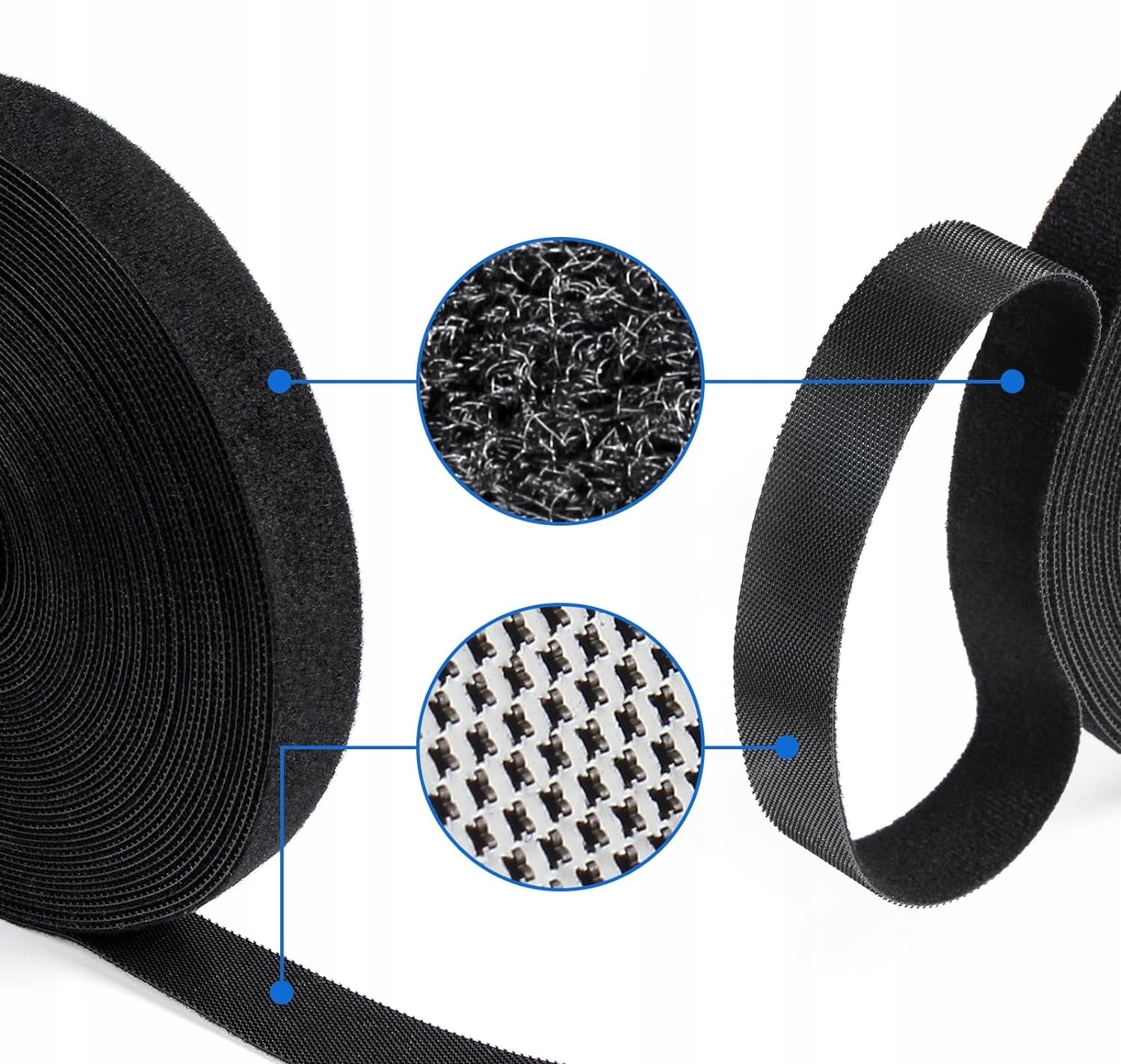 TAPE Band Clamp Velcro Cable Organizer Reusable Fastening 10mm 5M Brand Novaza Tech