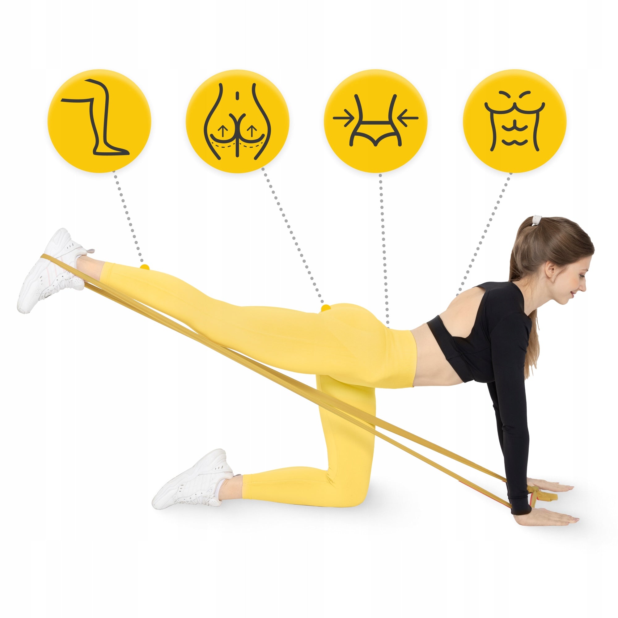 TAPE REHABILITATION RUBBER FOR FLAT BAND EXERCISES 2M RESISTANCE VERY STRONG 7/7 Color gold