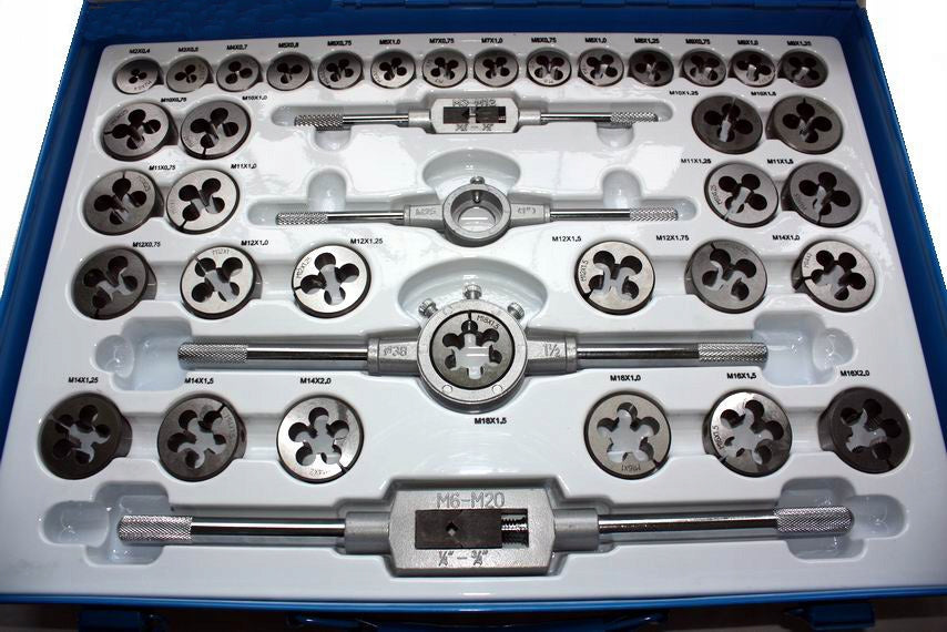 TAPS DIE HANDLES M2-M18 THREADING SET 110 EL. Brand no brand
