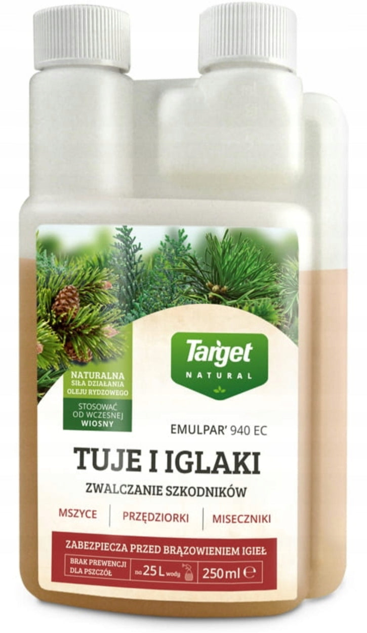 TARGET EMULPAR 250ml SPIDER MITES BOWL TICKS PESTS CONIFERS