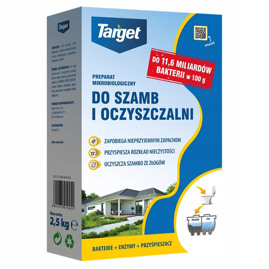 TARGET FOR SEPTIC TANKS 1kg SEPTIC TANK TREATMENT PLANT PREPARATION EAN (GTIN) 5901875005198