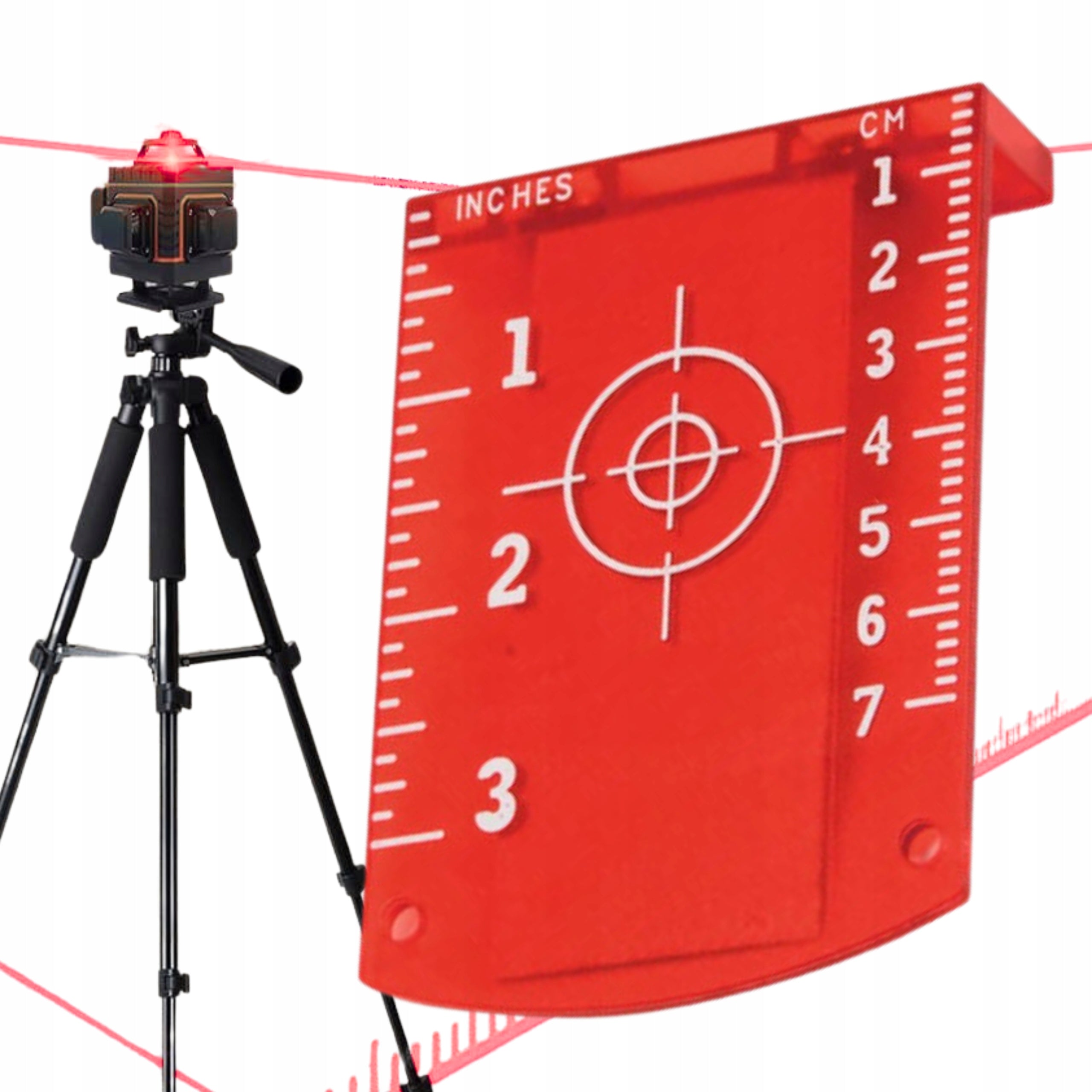 TARGETING DISC 0-7cm FOR LASER TILE FOR LEVEL MAGNETIC RED Manufacturer code TARCZKA CELOWNICZA DO LASERA