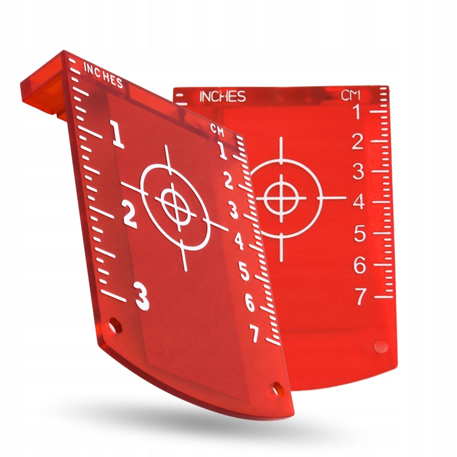 TARGETING DISC 0-7cm FOR LASER TILE FOR LEVEL MAGNETIC RED