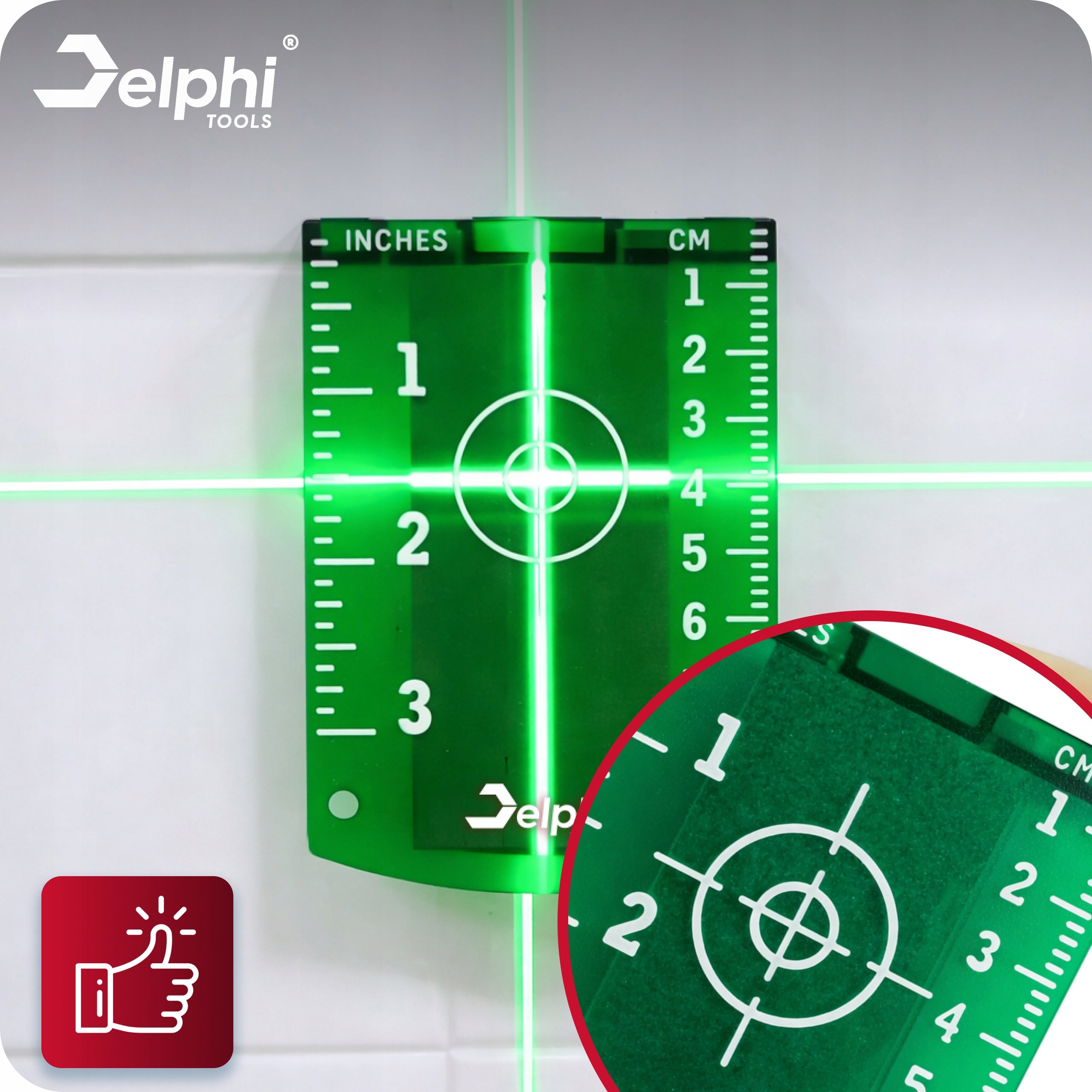 TARGETING DISC FOR CROSS LASER LEVEL GREEN MAGNETIC PLATE Kind target disc