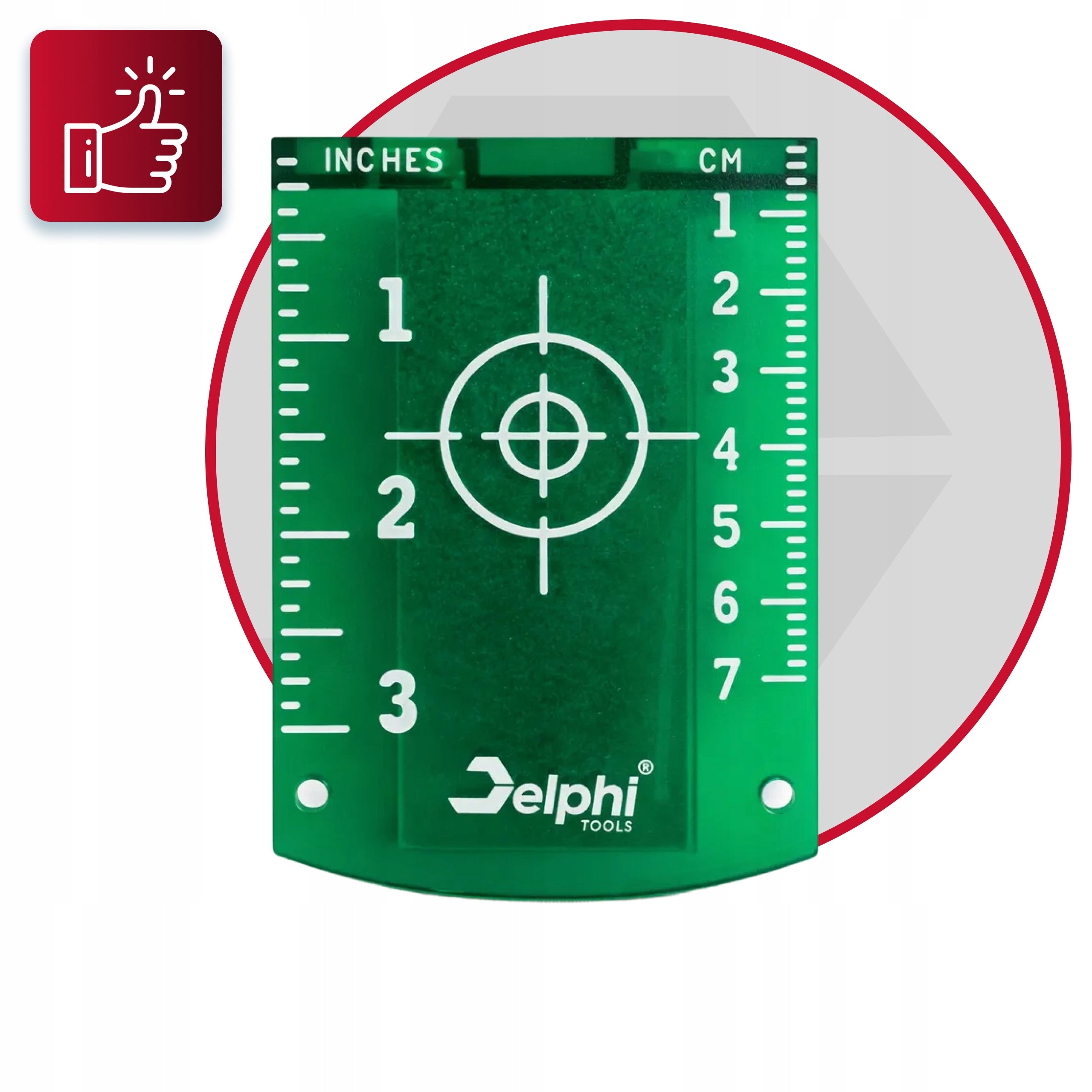 TARGETING DISC FOR CROSS LASER LEVEL GREEN MAGNETIC PLATE Manufacturer code Płytka Pozycjonująca do Poziomic Magnes