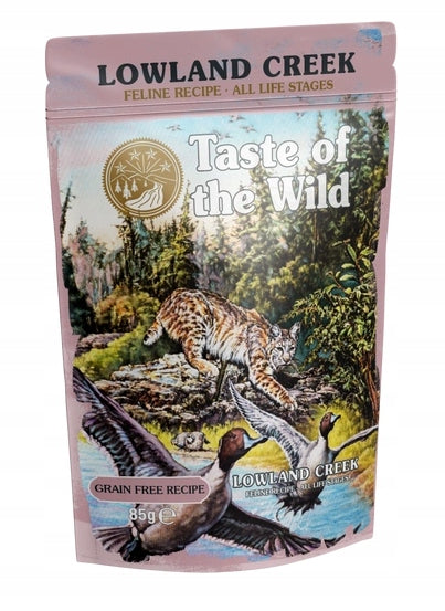 TASTE OF THE WILD Lowland Creek PIECES IN SAUCE SACHET 85G