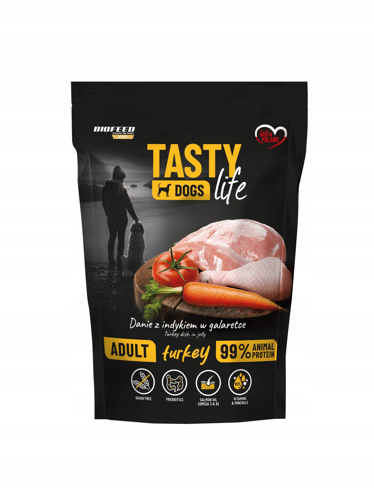 TASTY DOGS LIFE wet dog food MIX FLAVORS without chicken 10x 150g Brand BioFeed