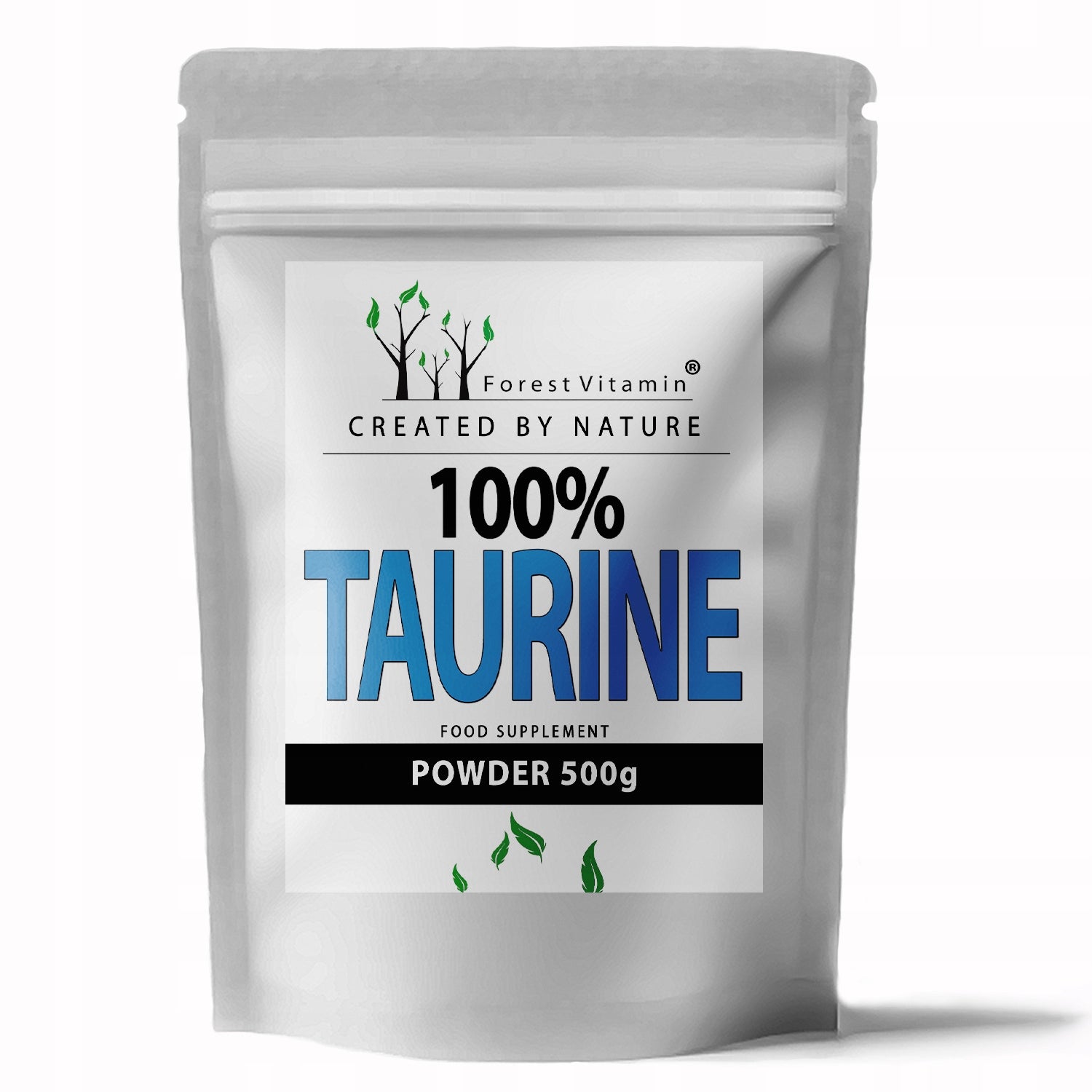 TAURINE 100% 500g TAURINE AMINO ACID REGENERATION BRAIN BLOOD PRESSURE HEART PURE Packaging status original