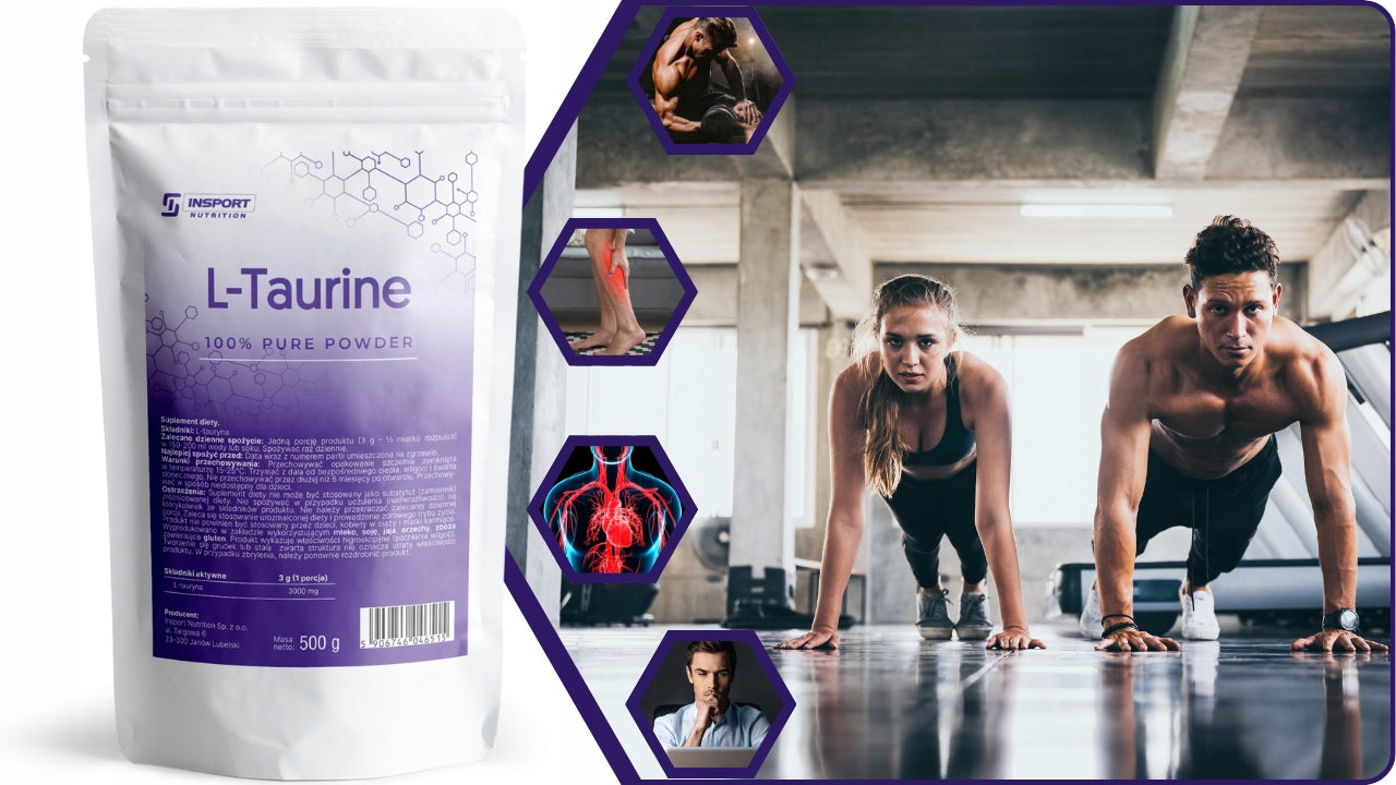 TAURINE Pure 3000mg 500g REGENERATION Strength AMINO ACIDS| INSPORT Expiration date at least 3 months from the date of purchase