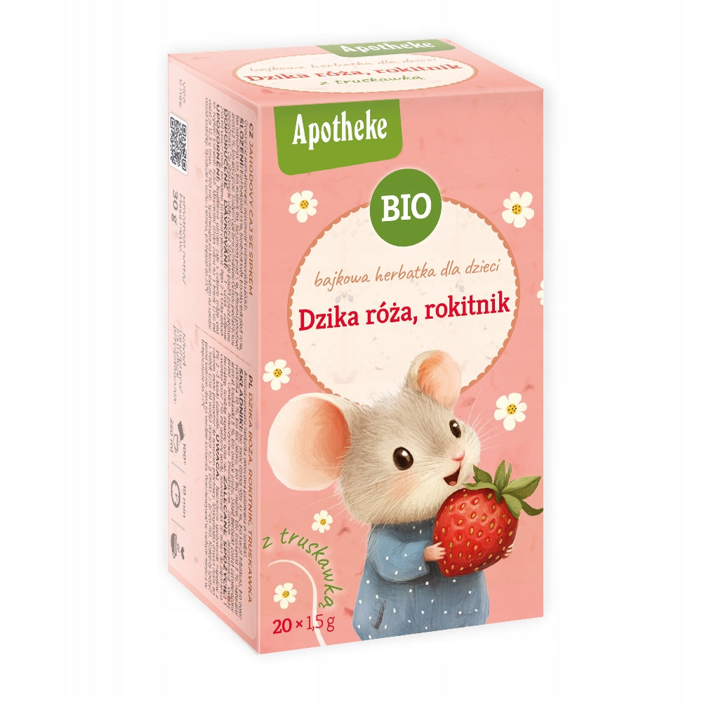 TEA FOR CHILDREN - WILD ROSE, SEA-BUCKTHORN AND STRAWBERRY (20 x 1,5 g) APOTHEKE