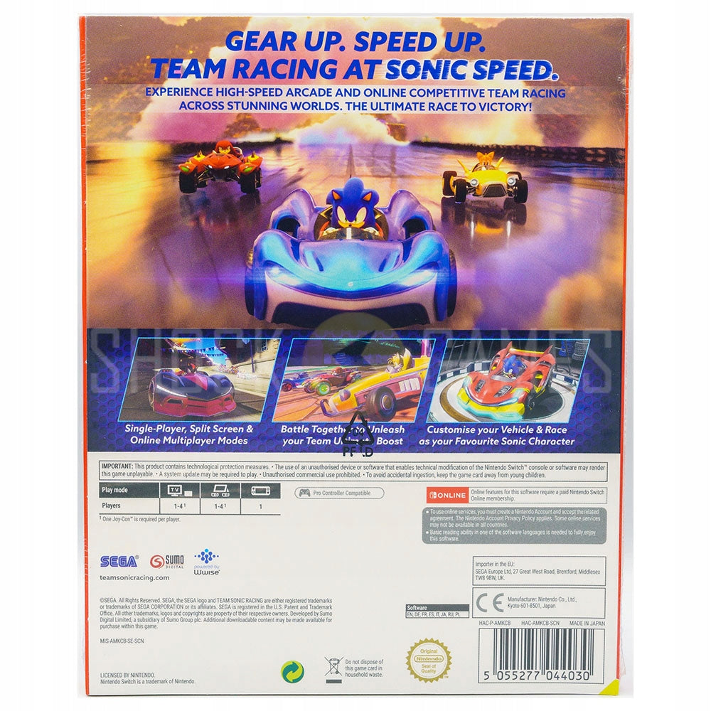 SWITCH Team Sonic Racing 30th Anniversary Edition inkl. Kunstbuch