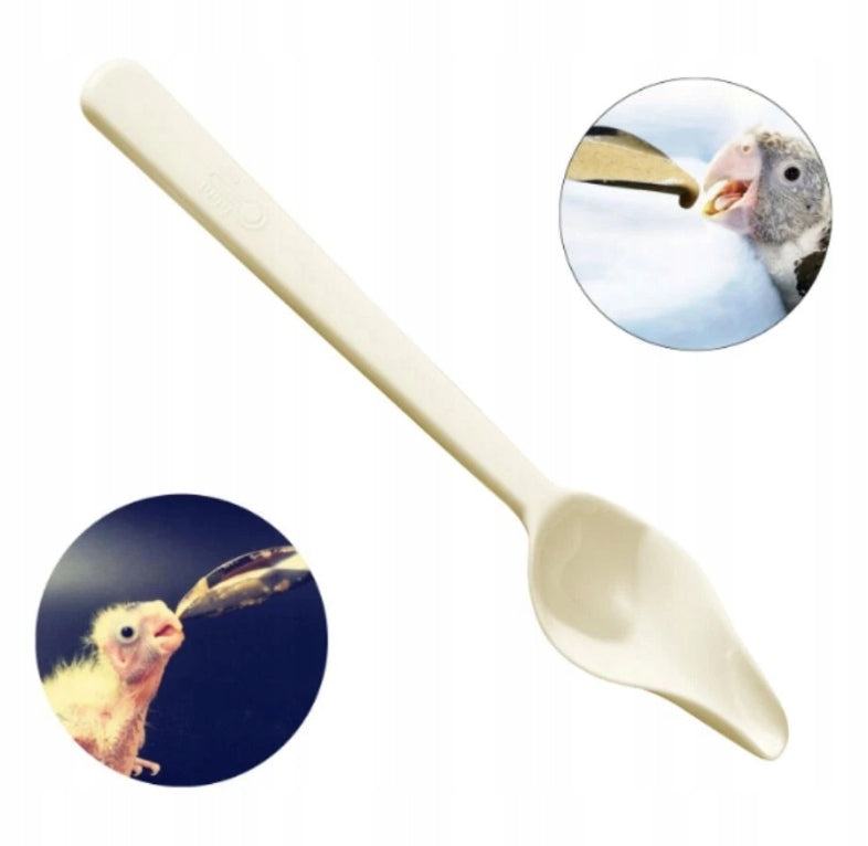 TEASPOON FOR HAND FEEDING BIRDS CHICKS TEASPOON ANIMALS LARGE Color beige