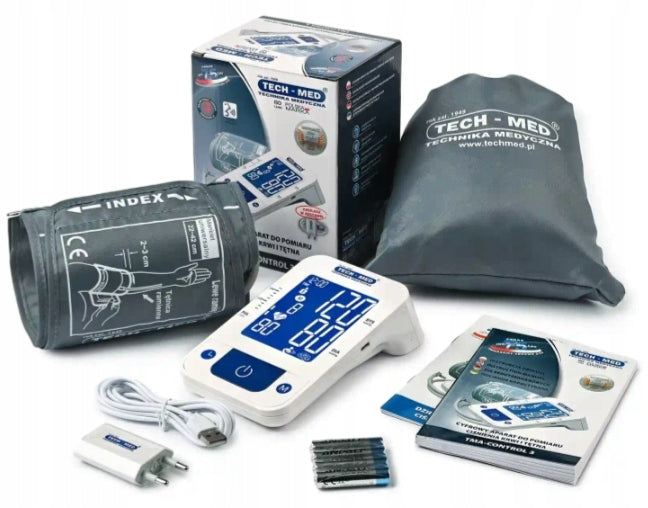 TECH-MED Blood pressure monitor TMA-CONTROL 3 arrhythmia speaking in Polish 1 pc.