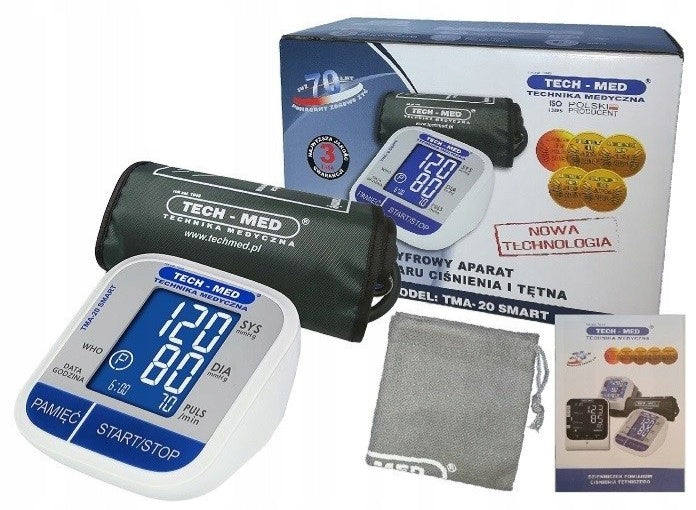 TECH-MED electronic blood pressure monitor TMA-20 Smart 1 piece Medical device type medical device or in-vitro diagnostic medical device