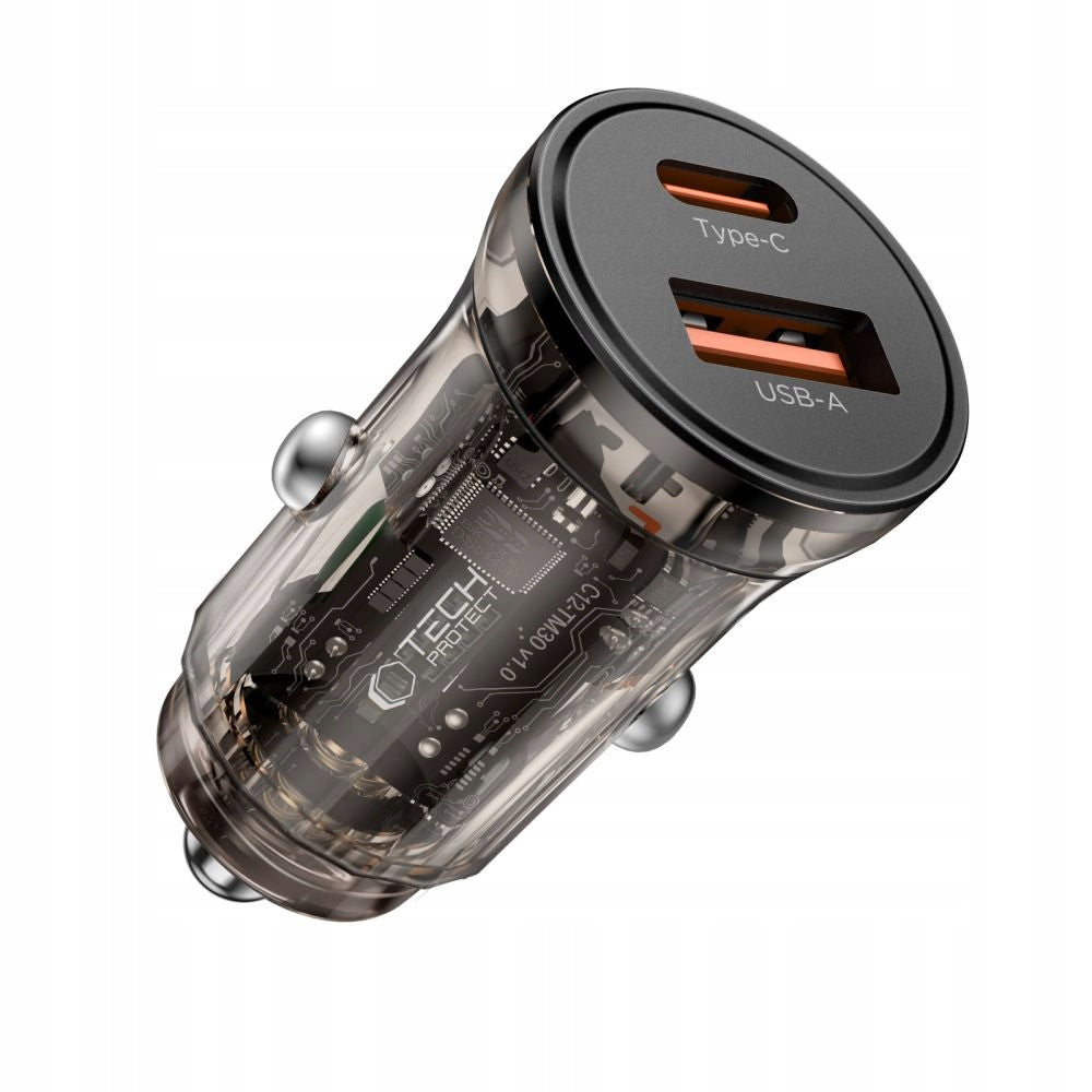TECH-PROTECT CC01 2-PORT CAR CHARGER PD45W/QC3.0 BLACK Manufacturer Tech-protect