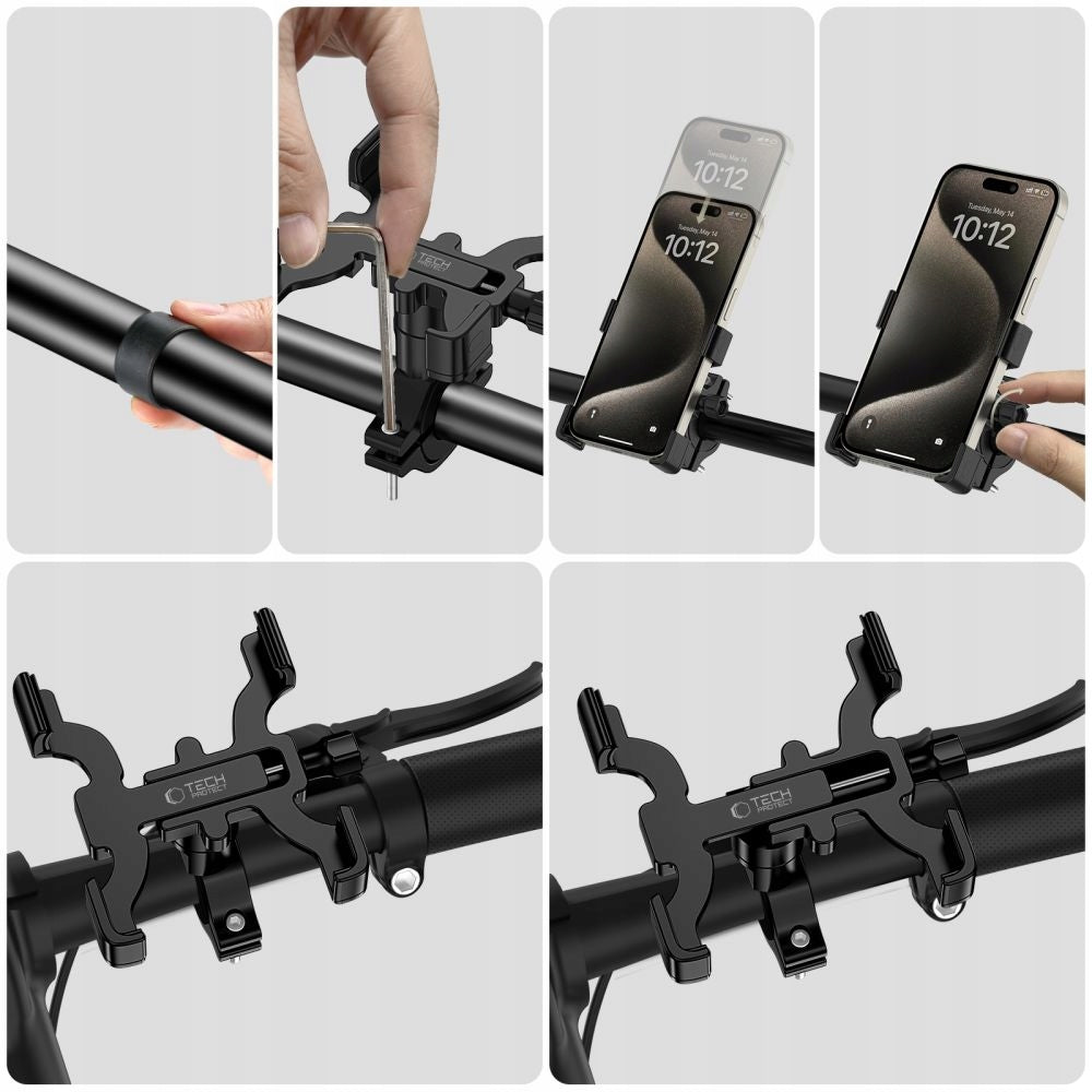 TECH-PROTECT V3 UNIVERSAL BIKE MOUNT BLACK Product weight with unit packaging 0.15 kg