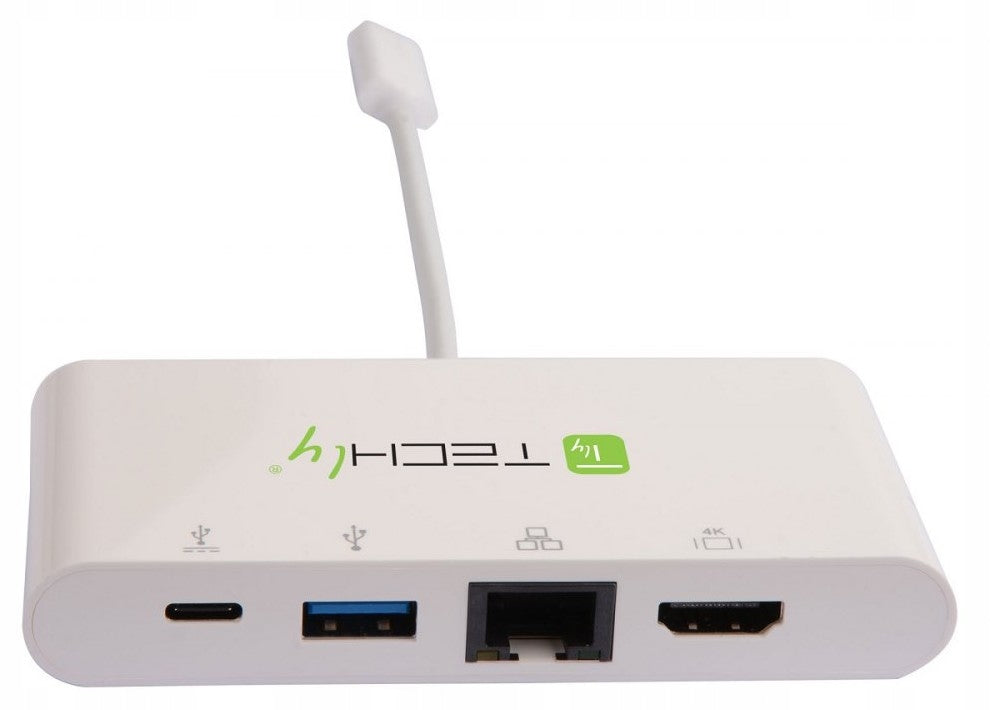 TECHLY USB-C ADAPTER 3.1 4K HDMI/GIGABIT RJ45USB-A Manufacturer code IADAP USB31-DOCK1