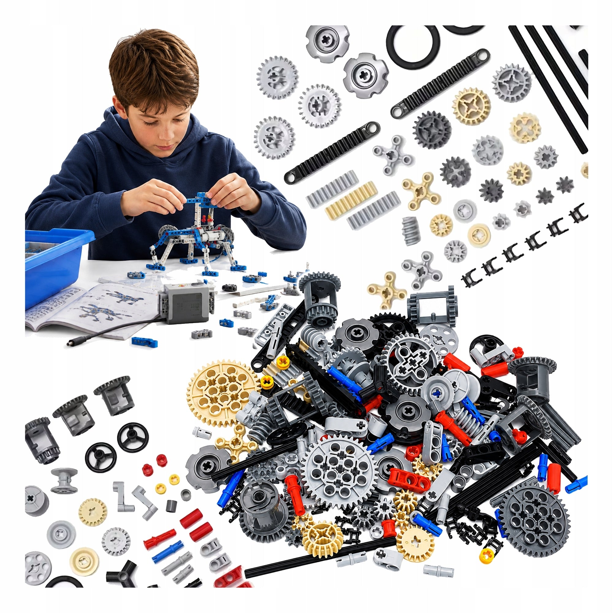 TECHNICAL BUILDING BLOCKS CONSTRUCTION MODES JOINTS AUGERS 116 EL. SET Brand no brand