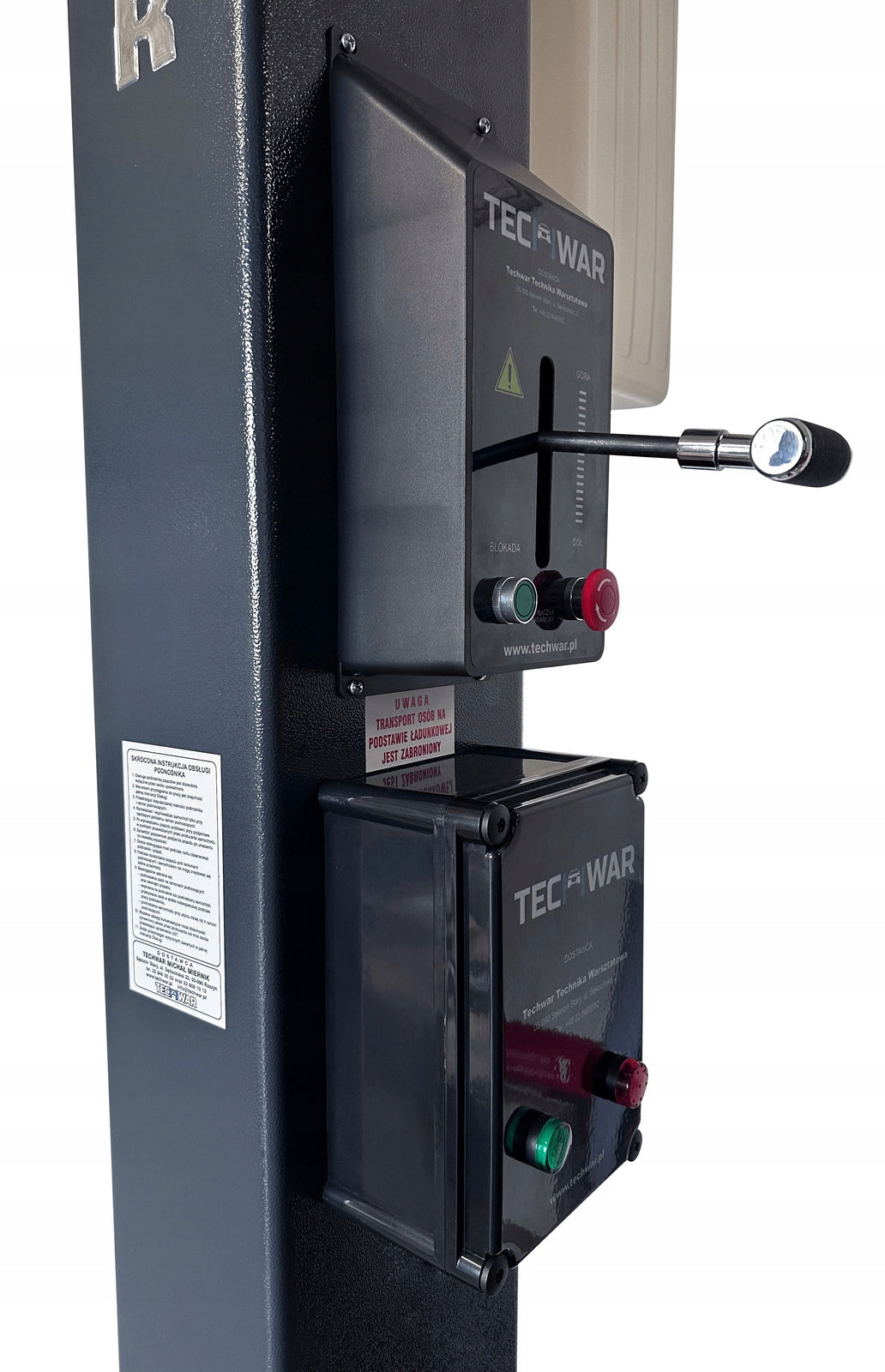 TECHWAR TL0002-400V Two-column lift automatic AMT 4000KG EAN (GTIN) 5906480740786