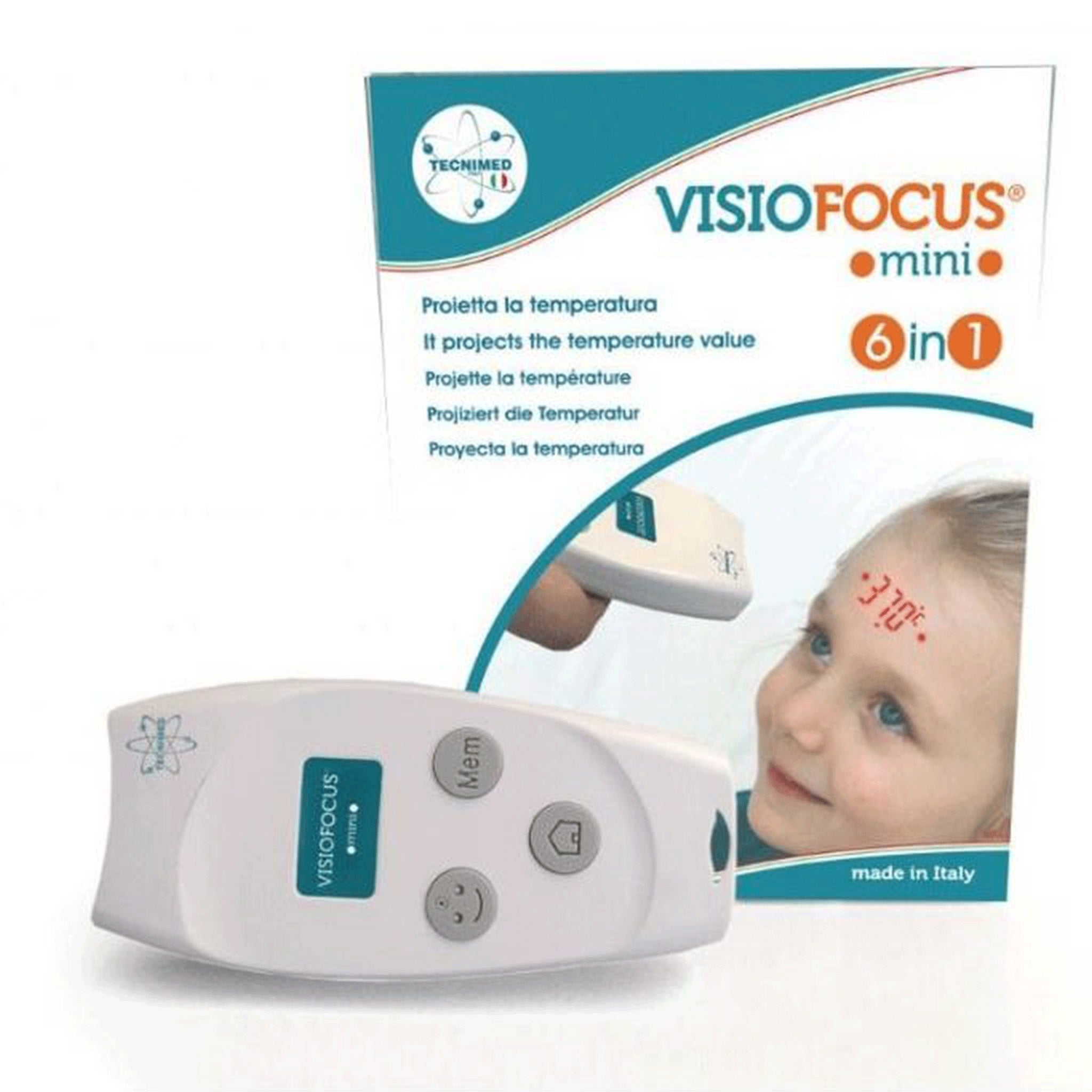 TECNIMED VISIOFOCUS MINI 06700 Infrared non-contact thermometer for... Brand Visiofocus