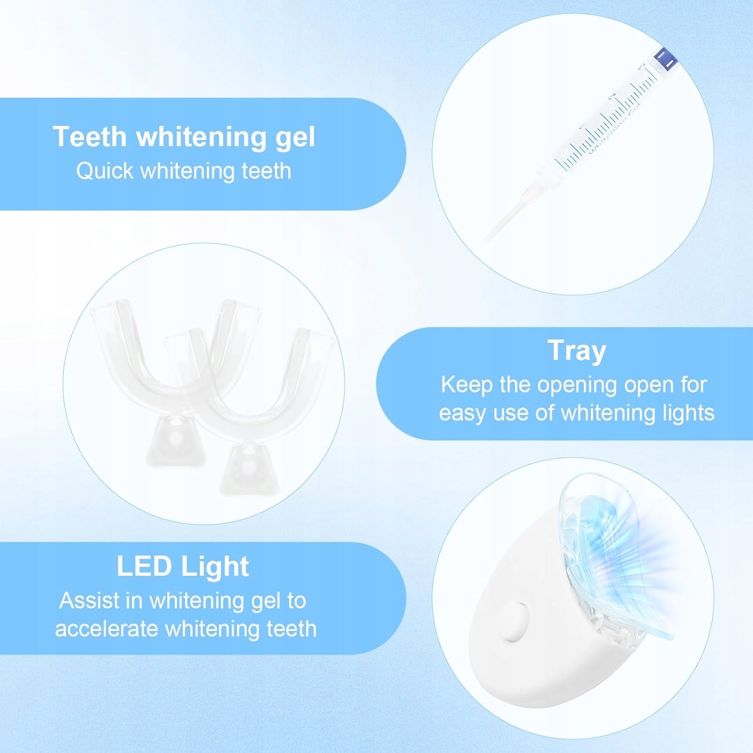 TEETH WHITENING KIT WHITENING GEL QUICKLY REMOVES DISCOLORATION Brand Formula