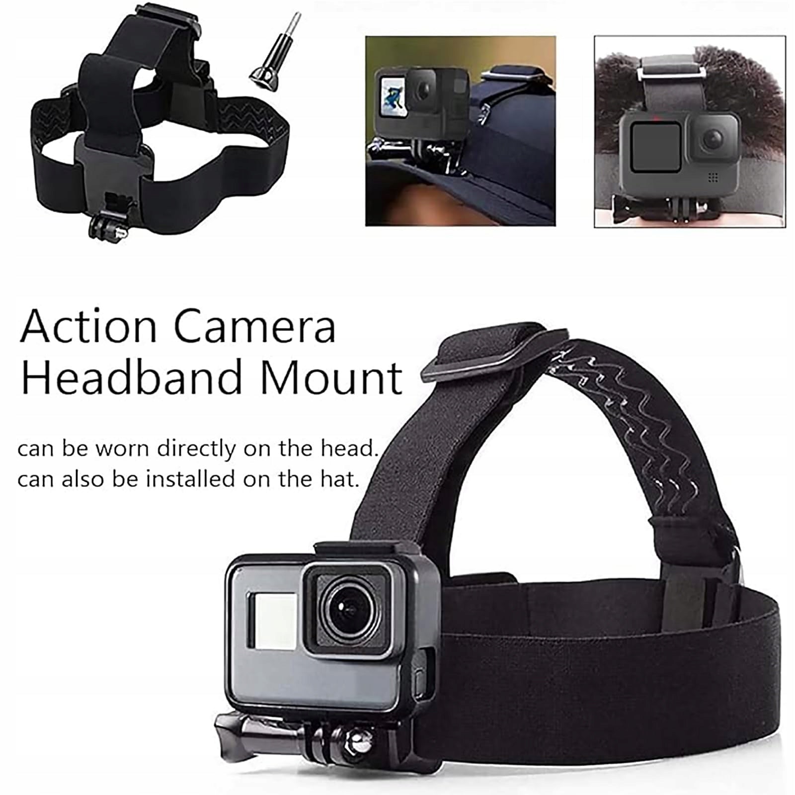 TEKCAM Accessory Kit Sports Camera GoPro Head Mount Packaging status original