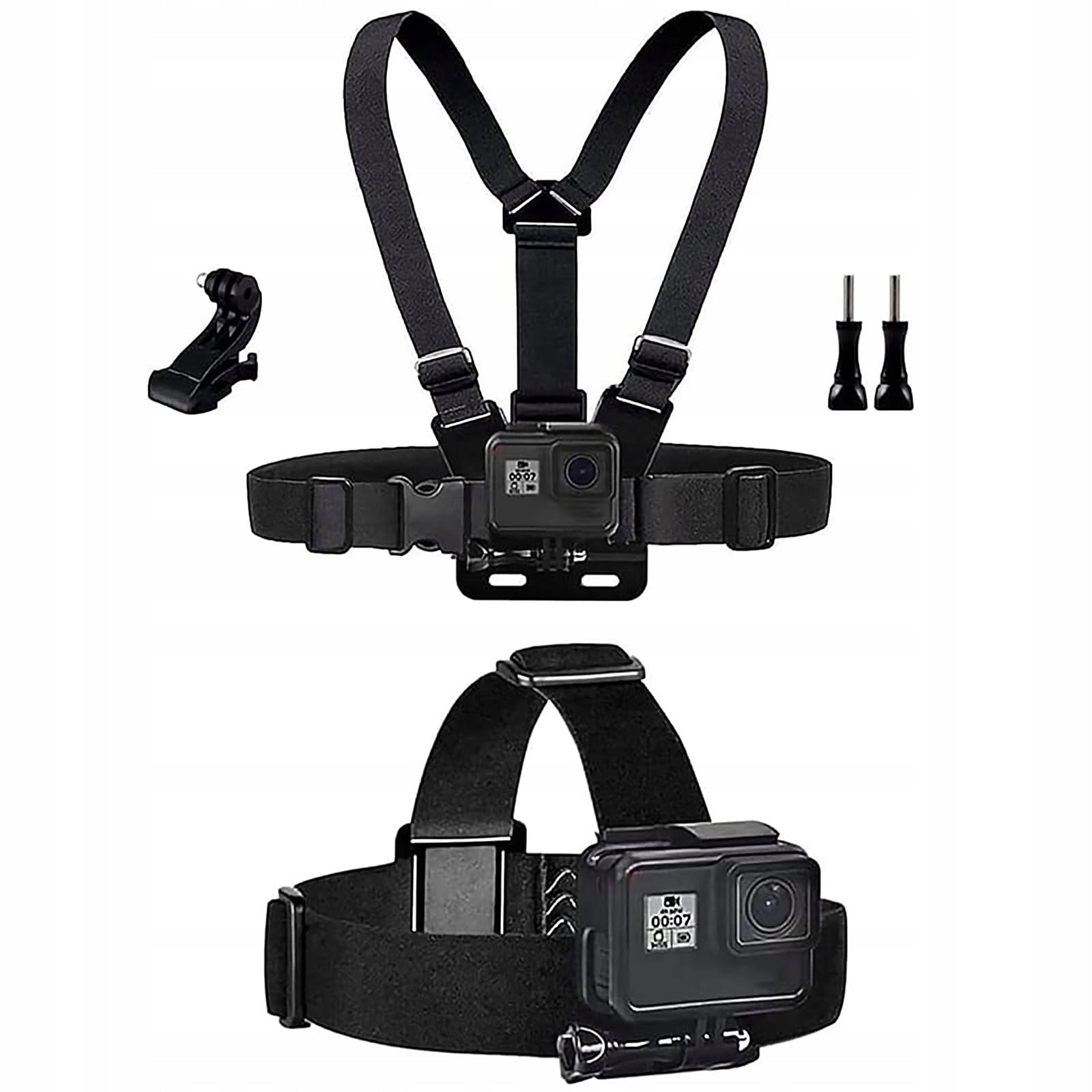 TEKCAM Accessory Kit Sports Camera GoPro Head Mount