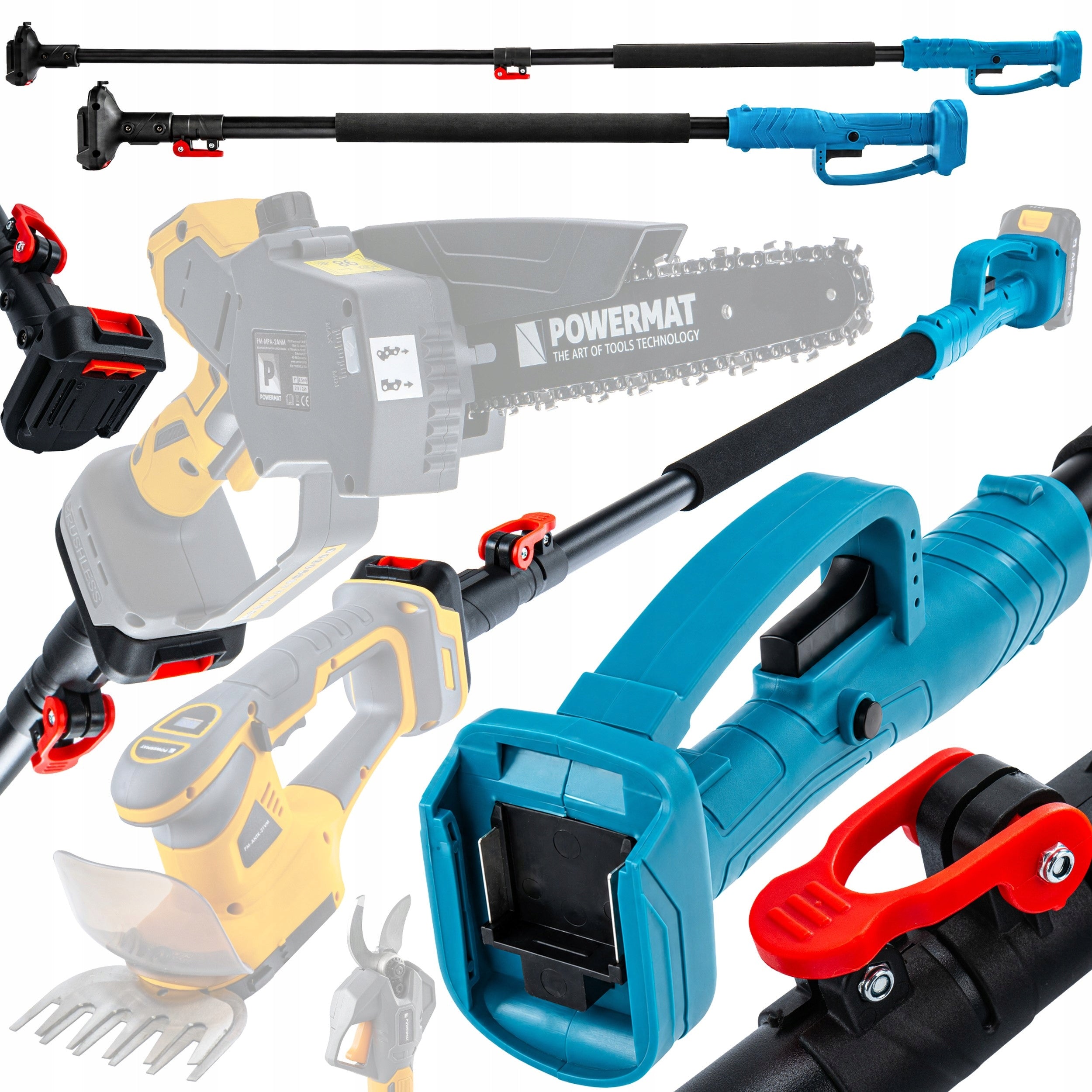 TELESCOPIC BOOM ARM FOR PRUNING SAW SHEAR ADJUSTABLE AKU 107-175cm